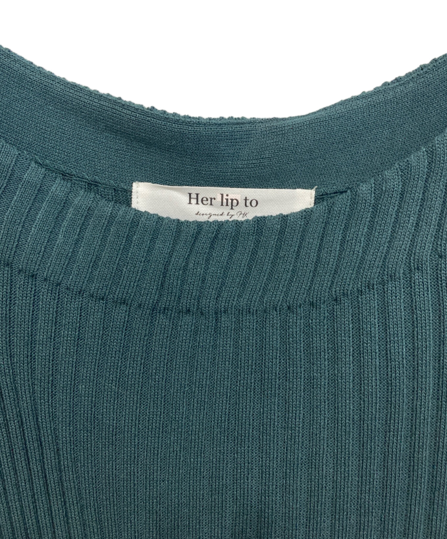 中古・古着通販】HER LIP TO (ハーリップトゥ) Navona Ribbed Knit