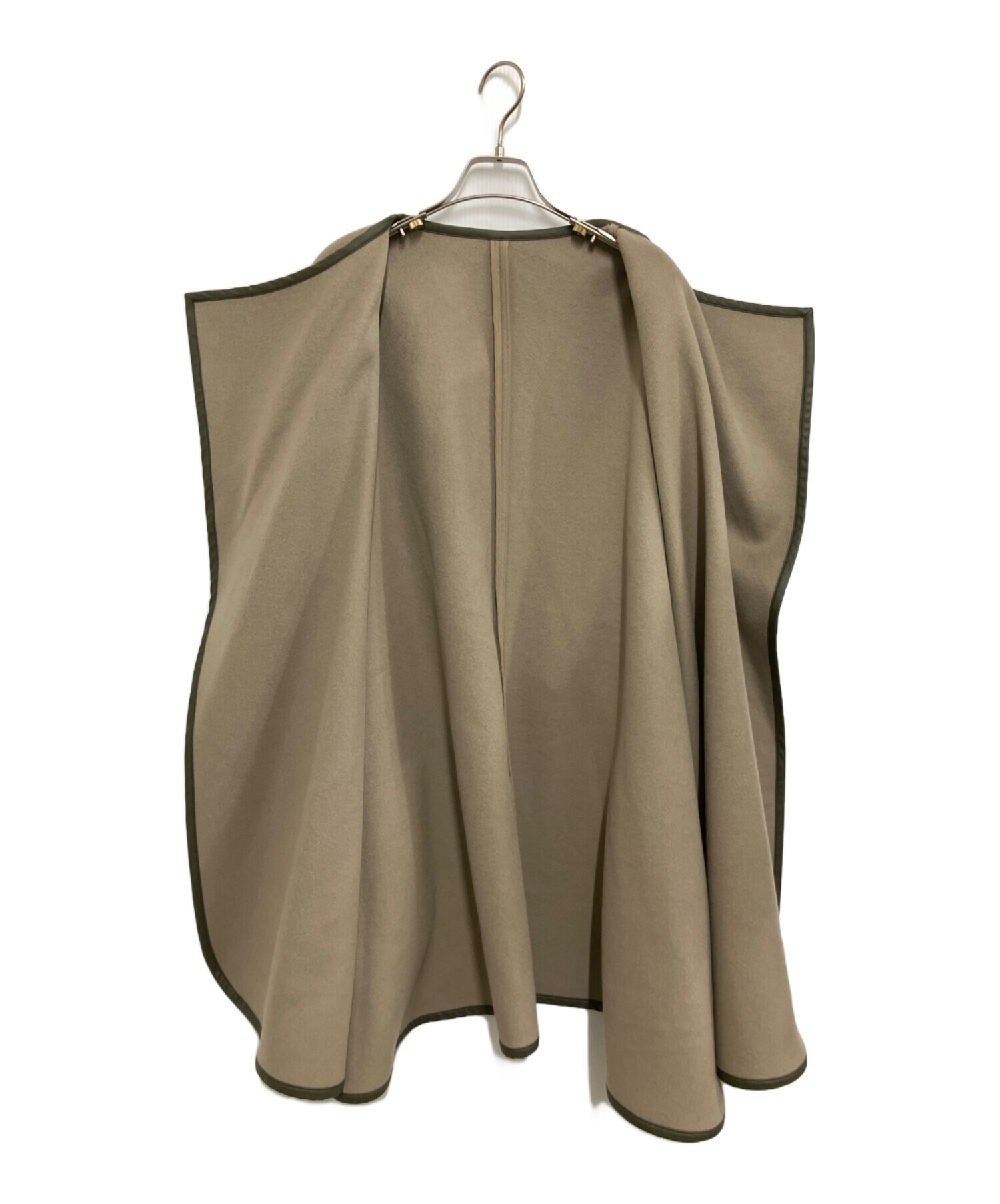 【美品】plage プラージュ　ポンチョコート　ウール　定価6.1万円 中古・古着通販】Plage (プラージュ) ポンチョコート ベージュ サイズ