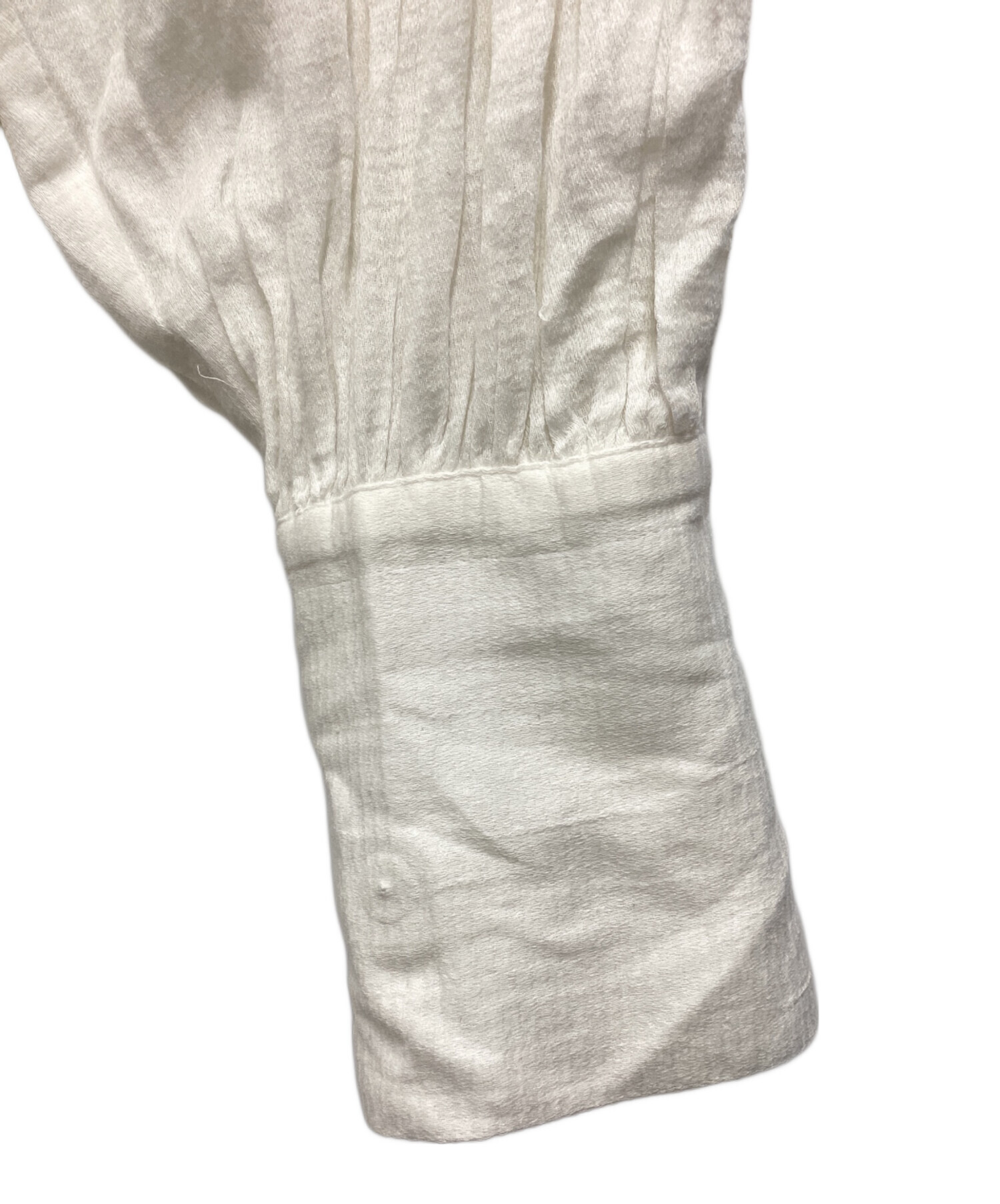 【美品】人気商品✴︎カレンソロジー 2WAYギャザーブラウス　ホワイト 綿100% Curensology（カレンソロジー）の「Curensology(カレンソロジー