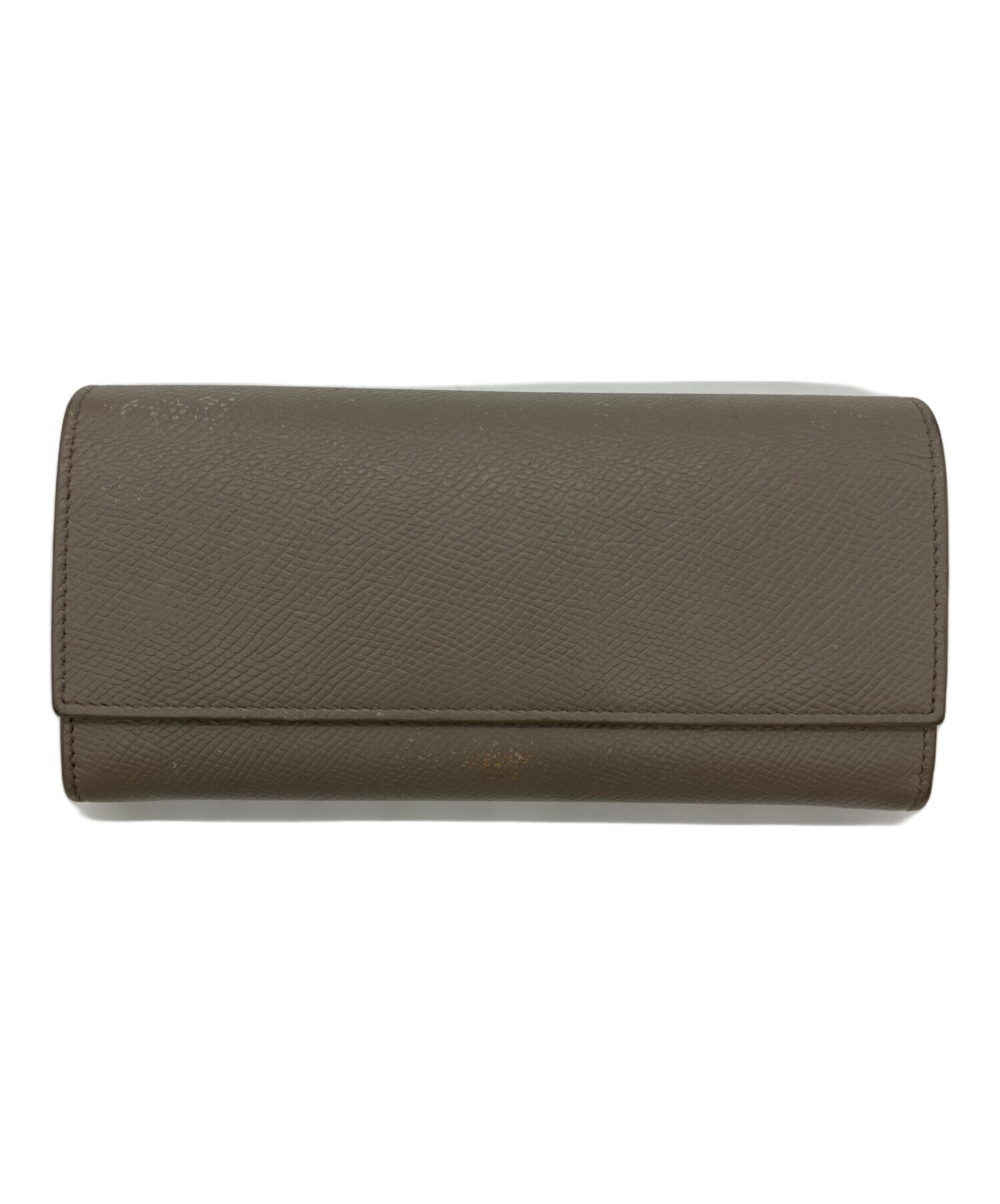 中古・古着通販】CELINE (セリーヌ) 長財布 グレージュ｜ブランド 