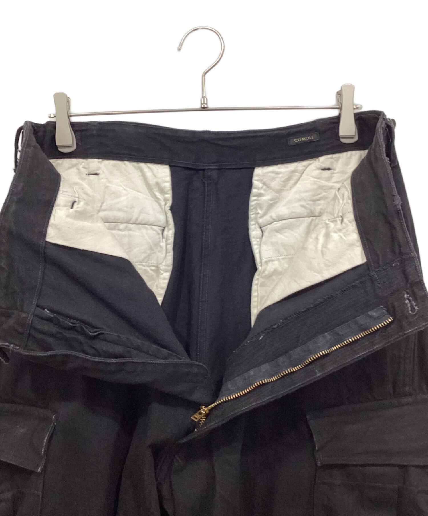 中古・古着通販】COMOLI (コモリ) ブラックデニムB.D.Uパンツ ブラック