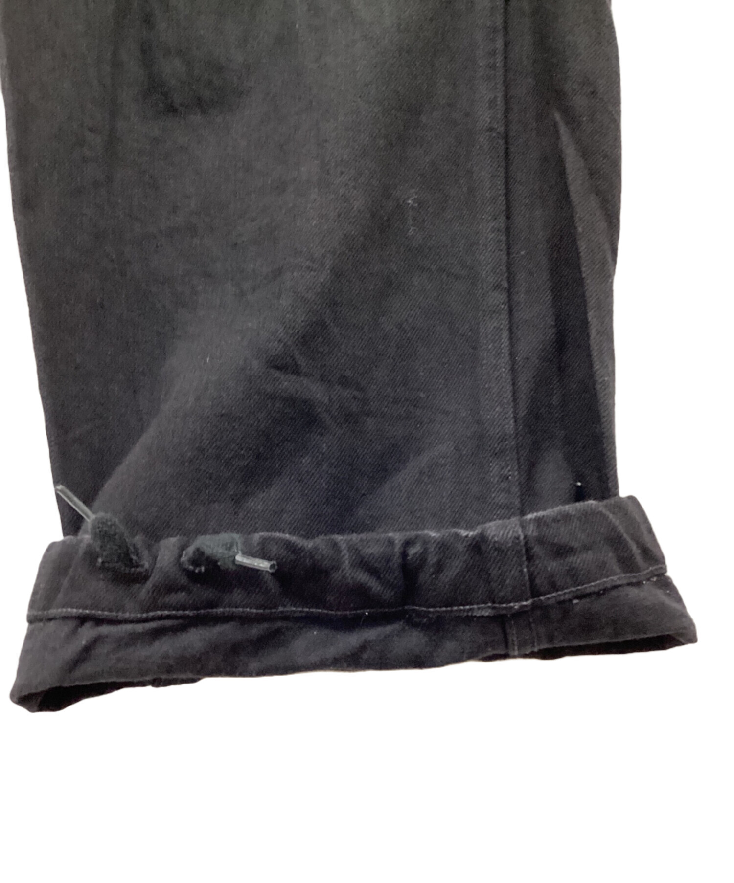 中古・古着通販】COMOLI (コモリ) ブラックデニムB.D.Uパンツ ブラック