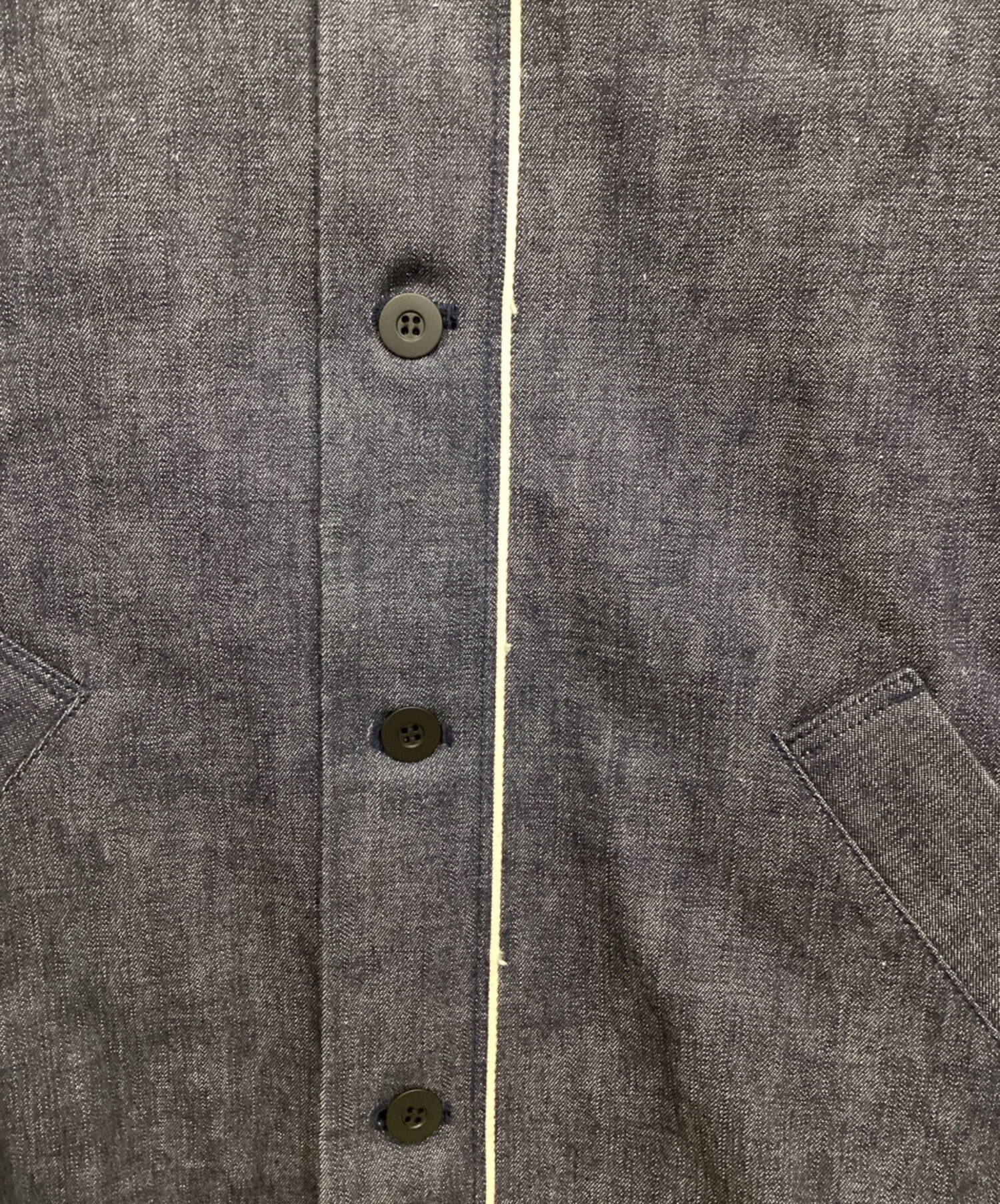 中古・古着通販】kontor (コントール) No Collar Selvedge Jacket 