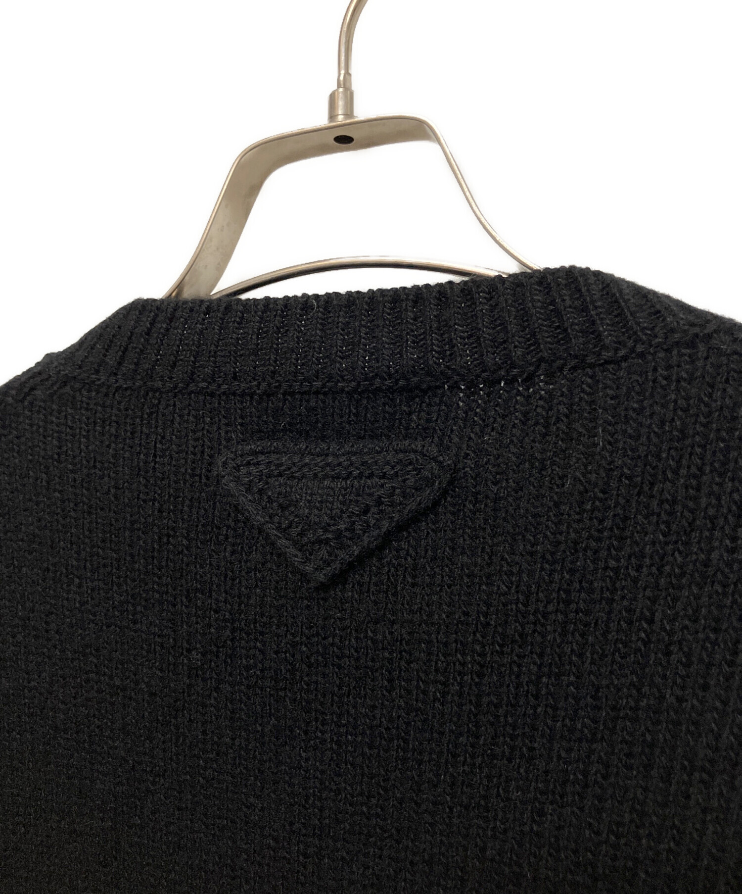 PRADA プラダ ニット・セーター M 黒 【古着】【中古】【送料無料】 中古・古着通販】PRADA (プラダ) ウール×カシミヤ クルーネック
