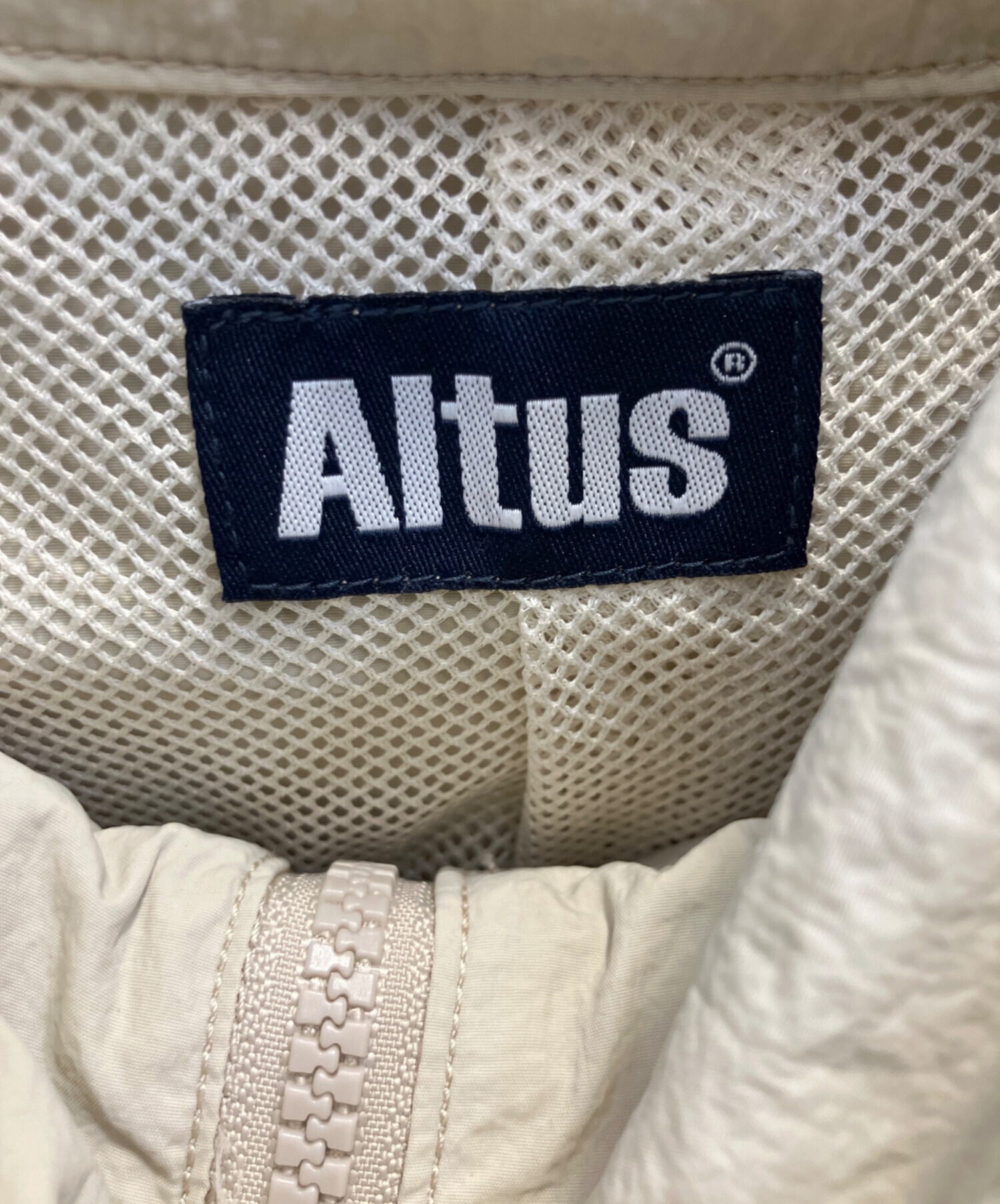 中古・古着通販】ALTUS (アルタス) W ZIPマウンテンパーカー ベージュ