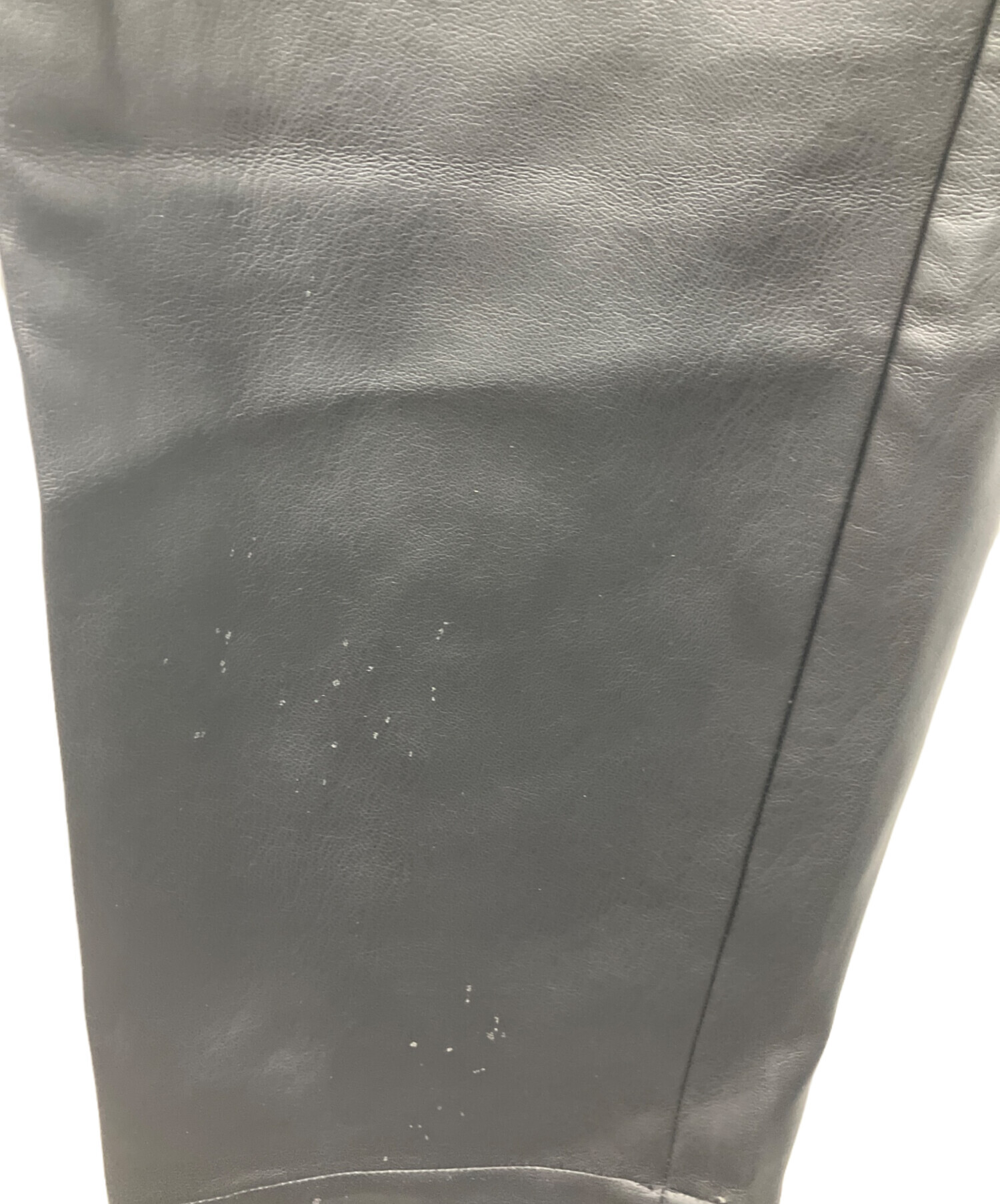 中古・古着通販】stein (シュタイン) FAKE LEATHER TROUSERS ブラック