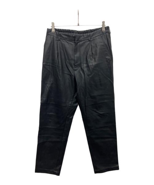 中古・古着通販】stein (シュタイン) FAKE LEATHER TROUSERS ブラック