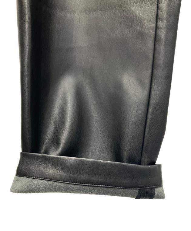 中古・古着通販】stein (シュタイン) FAKE LEATHER TROUSERS ブラック