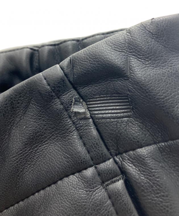 中古・古着通販】stein (シュタイン) FAKE LEATHER TROUSERS ブラック