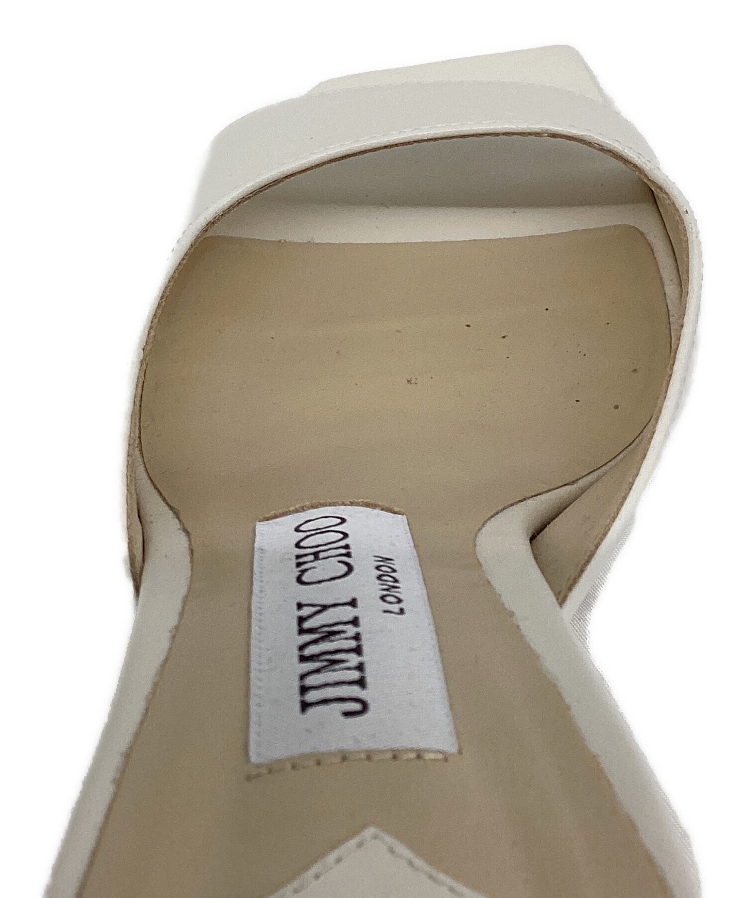 中古・古着通販】JIMMY CHOO (ジミーチュウ) ミュール ホワイト サイズ