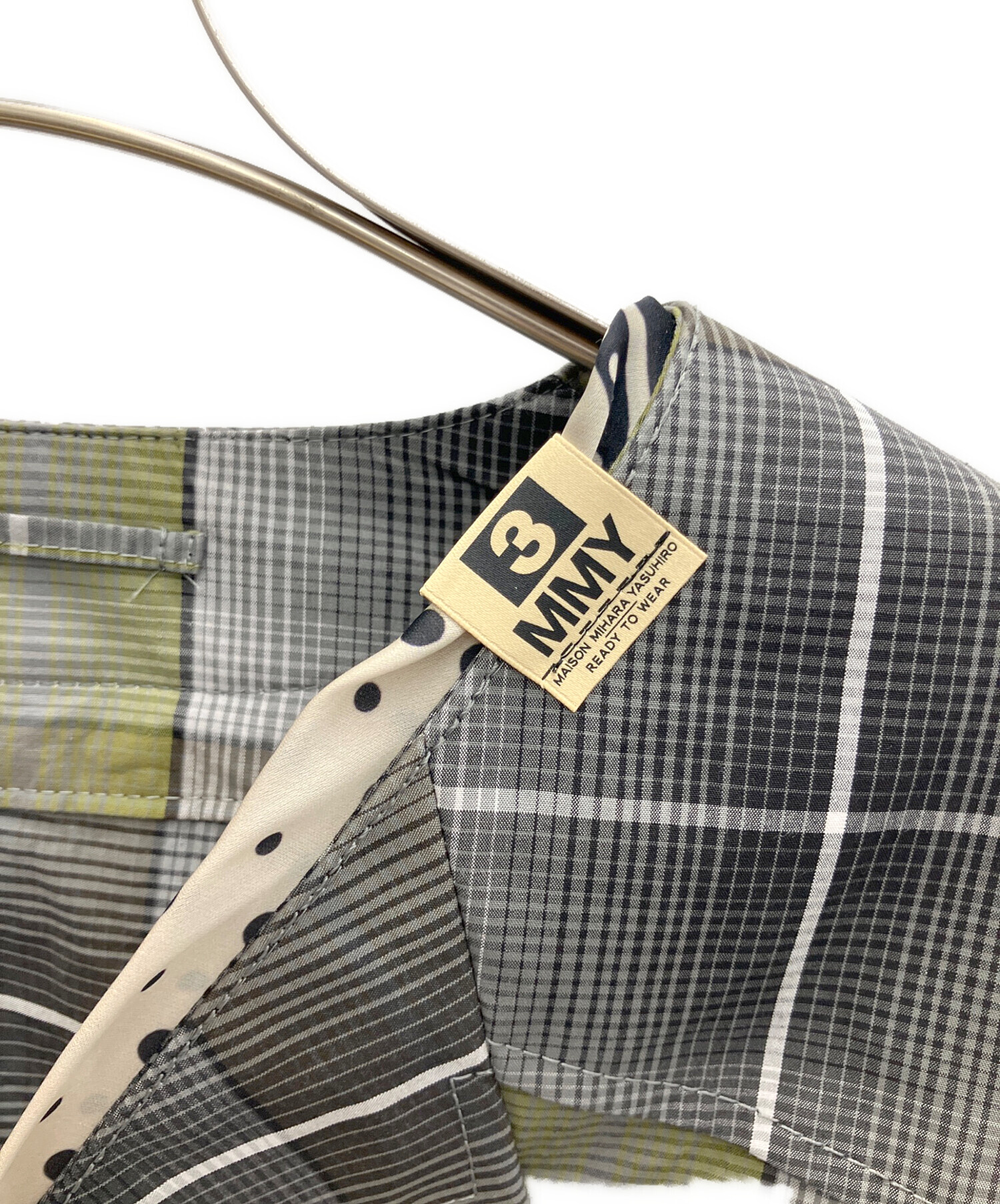 ミハラヤスヒロ HOLLYWOOD Tシャツ スカーフ切り替え ロゴ 半袖 ミハラ