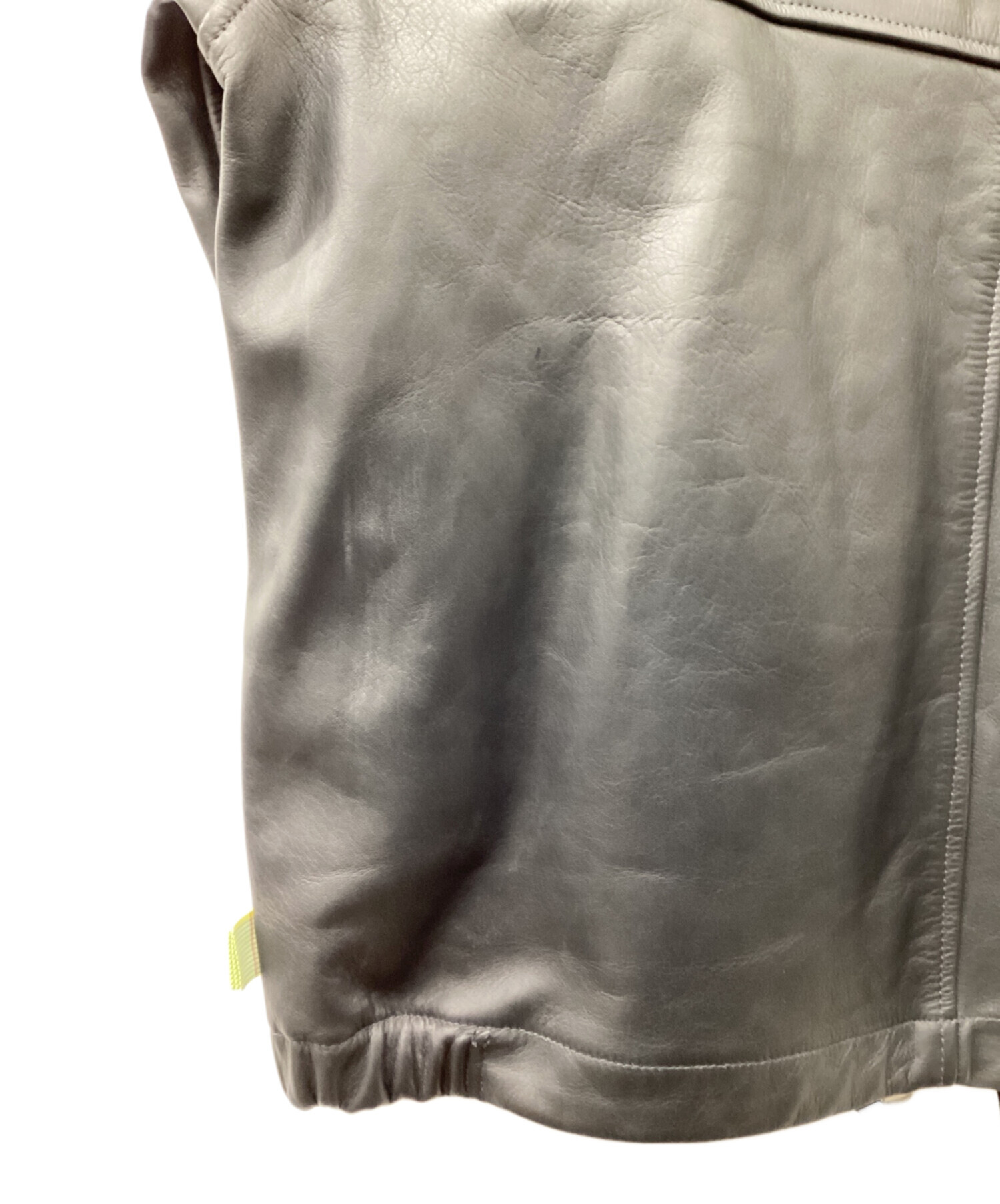 中古・古着通販】SSZ (エスエスズィー) Leather Jacket ブラック