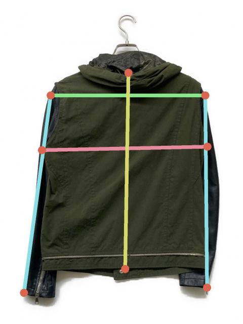 ジョルジオブラッドフード付きジャケット オリーブグリーン ジョルジオブラッドフード付きジャケット オリーブグリーン