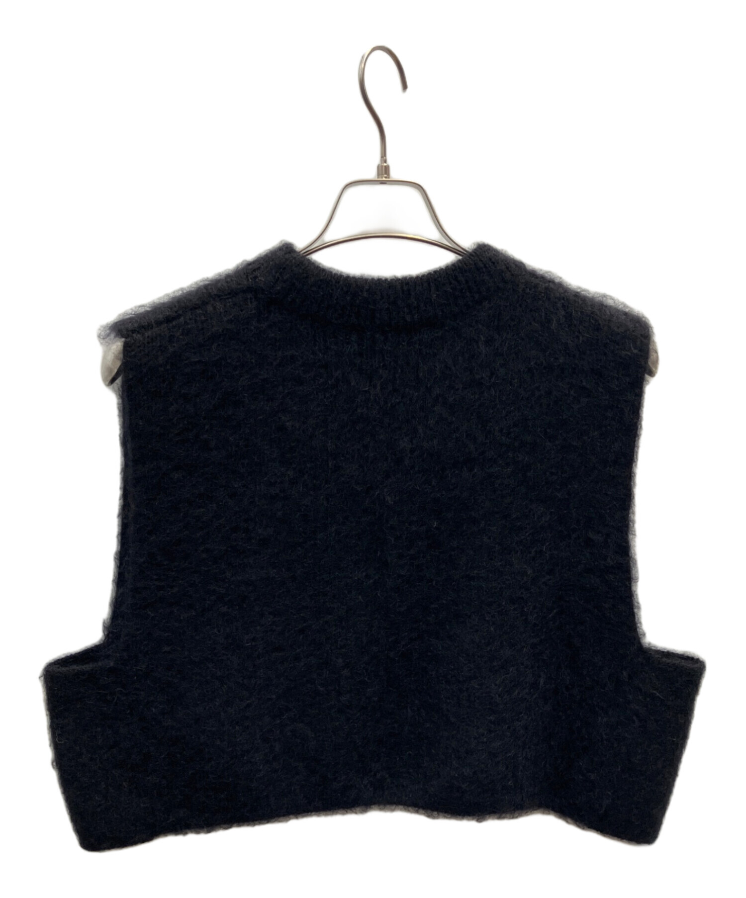 HYKE CABLE-KNIT CROPPED VEST ブラック 美品 HYKE CABLE-KNIT CROPPED VEST HYKE / CABLE-KNIT CROPPED VEST