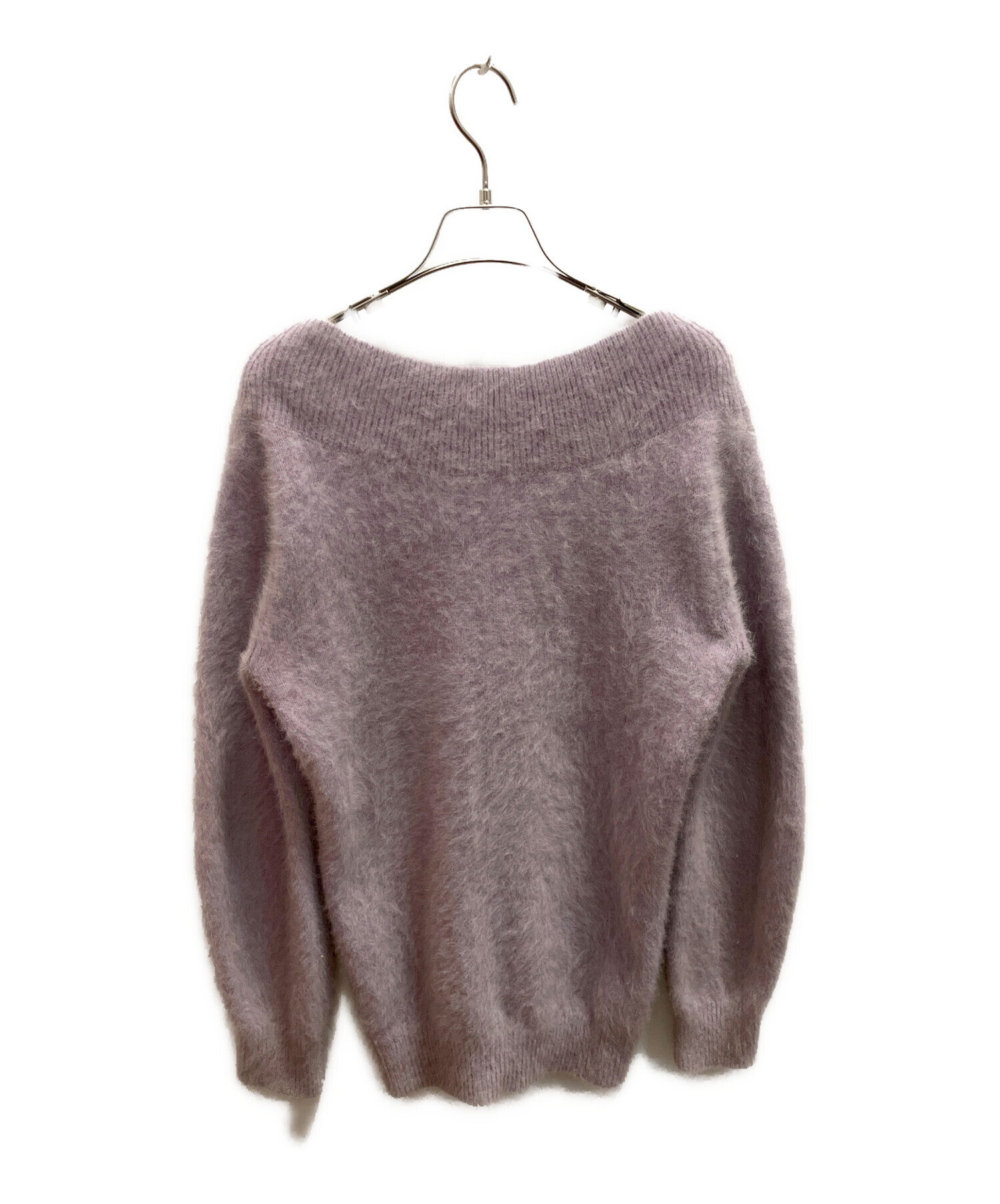 中古・古着通販】EPOCA (エポカ) Vネックニット パープル サイズ:40