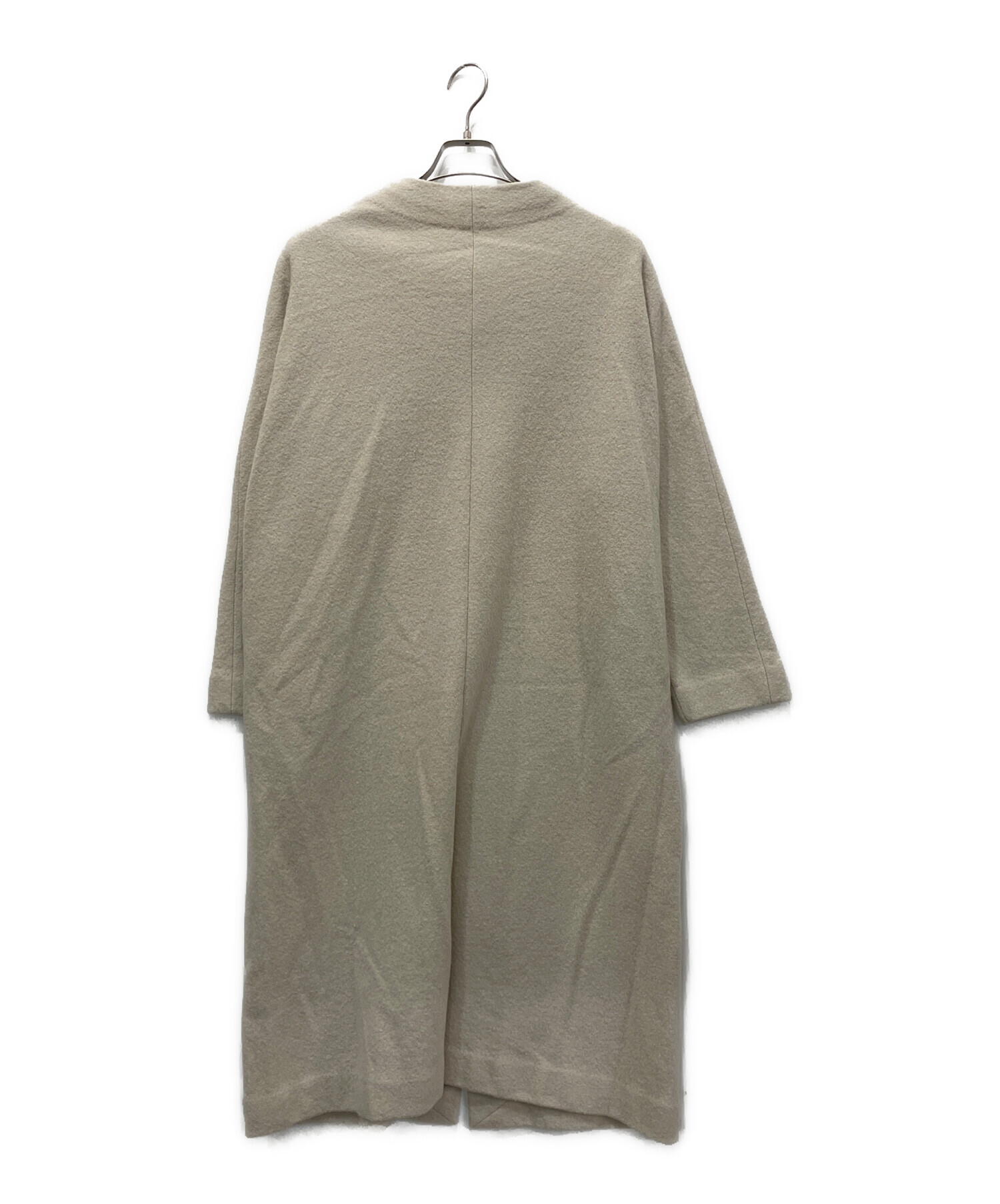 中古・古着通販】evam eva (エヴァムエヴァ) プレスウールロングコート