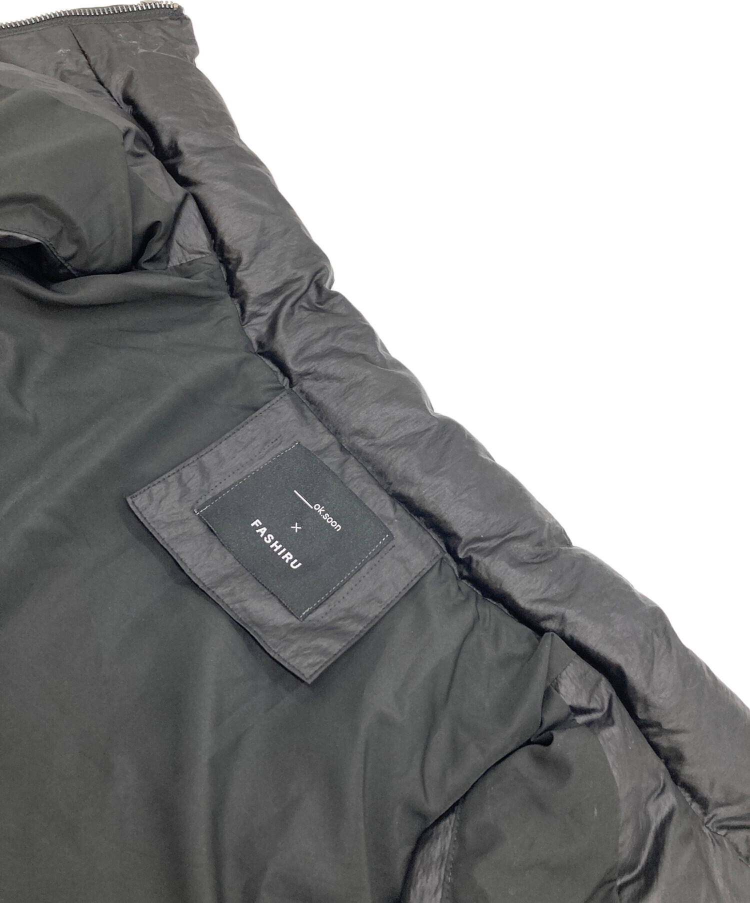 お値下げ！ok.soon×fashiru コラボダウンベスト black 黒 お値下げ！ok