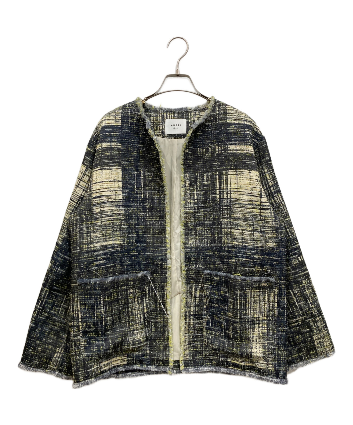 中古・古着通販】Ameri (アメリ) LADY LIKE PRINT TWEEDS JACKET 