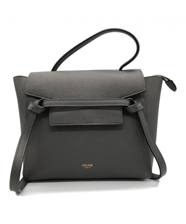 中古・古着通販】CELINE (セリーヌ) 2WAYショルダーバッグ グレー