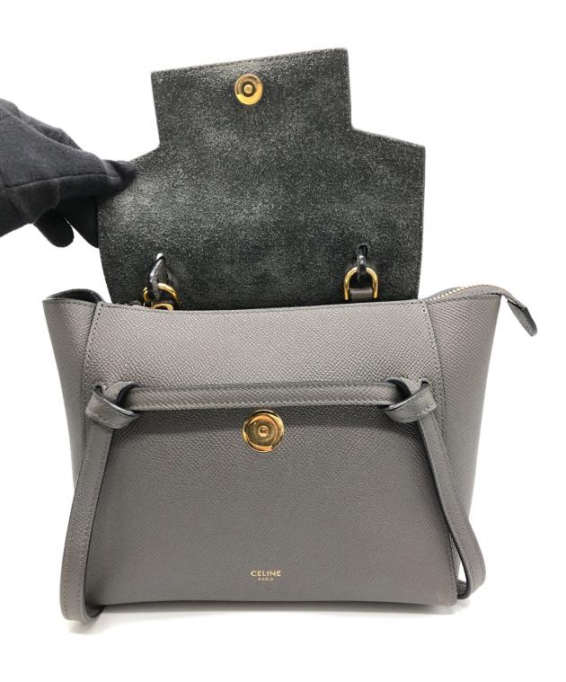 中古・古着通販】CELINE (セリーヌ) 2WAYショルダーバッグ グレー