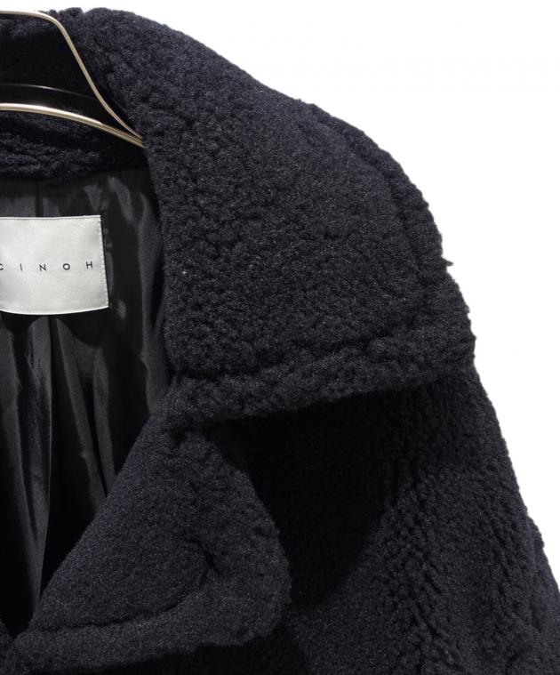 中古・古着通販】CINOH (チノ) BOA COAT ブラック サイズ:36｜ブランド 