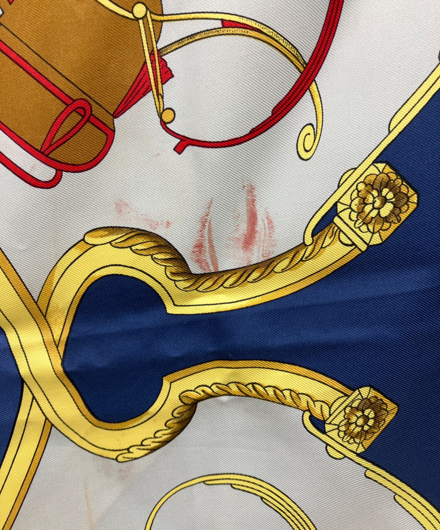 中古・古着通販】HERMES (エルメス) SPRINGS カレ90 ネイビー