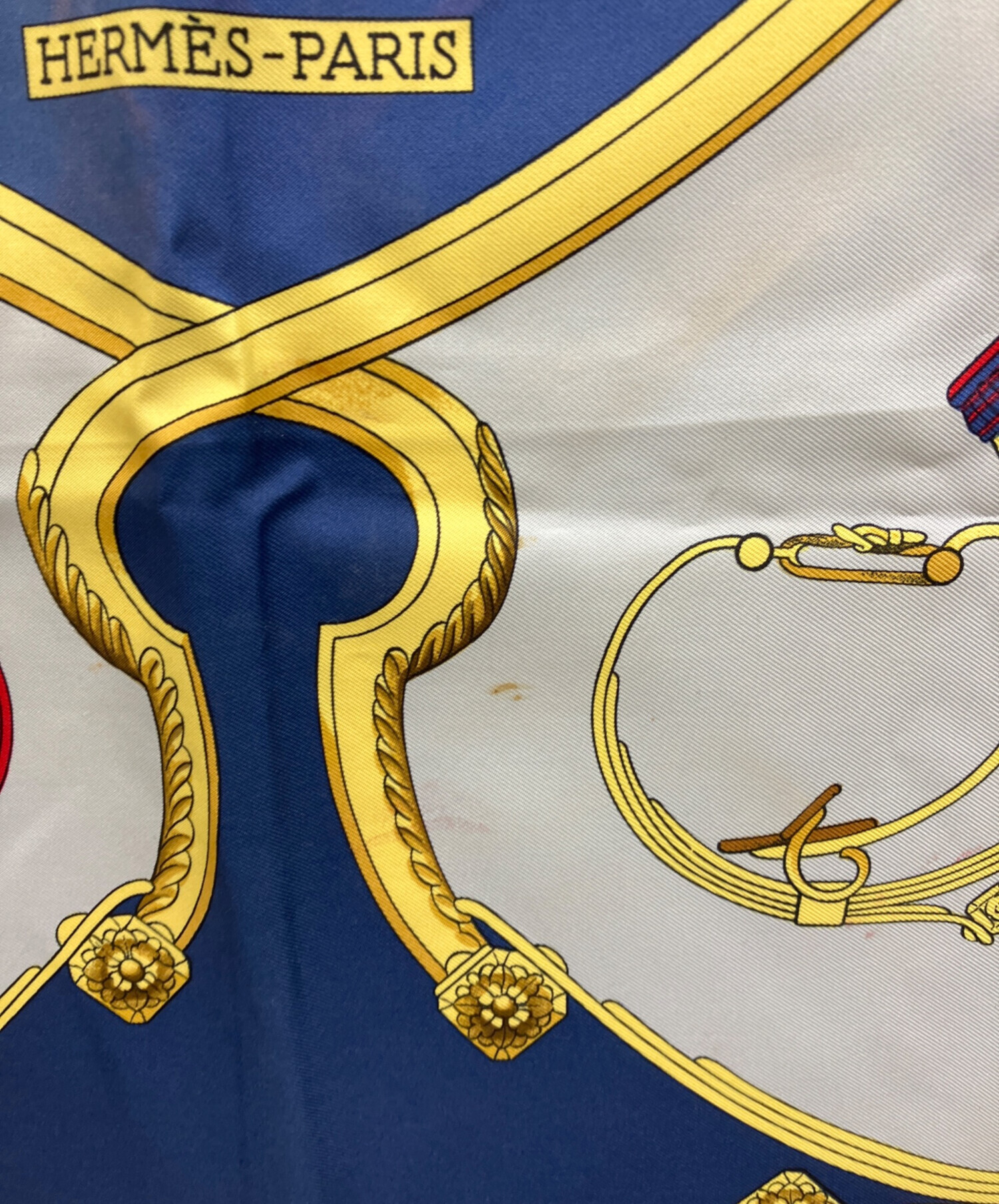 中古・古着通販】HERMES (エルメス) SPRINGS カレ90 ネイビー