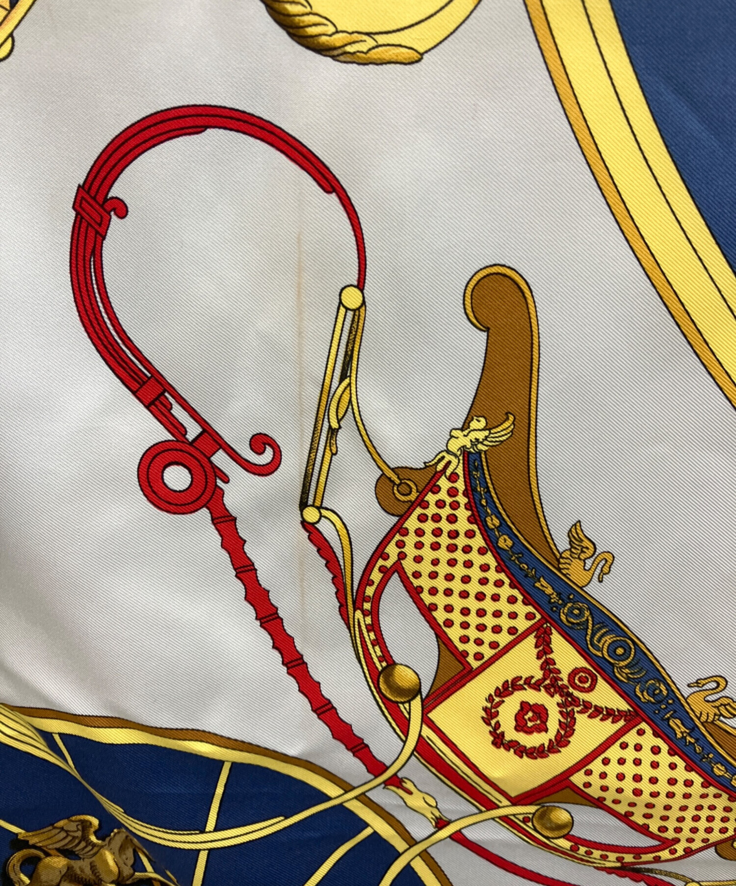 中古・古着通販】HERMES (エルメス) SPRINGS カレ90 ネイビー