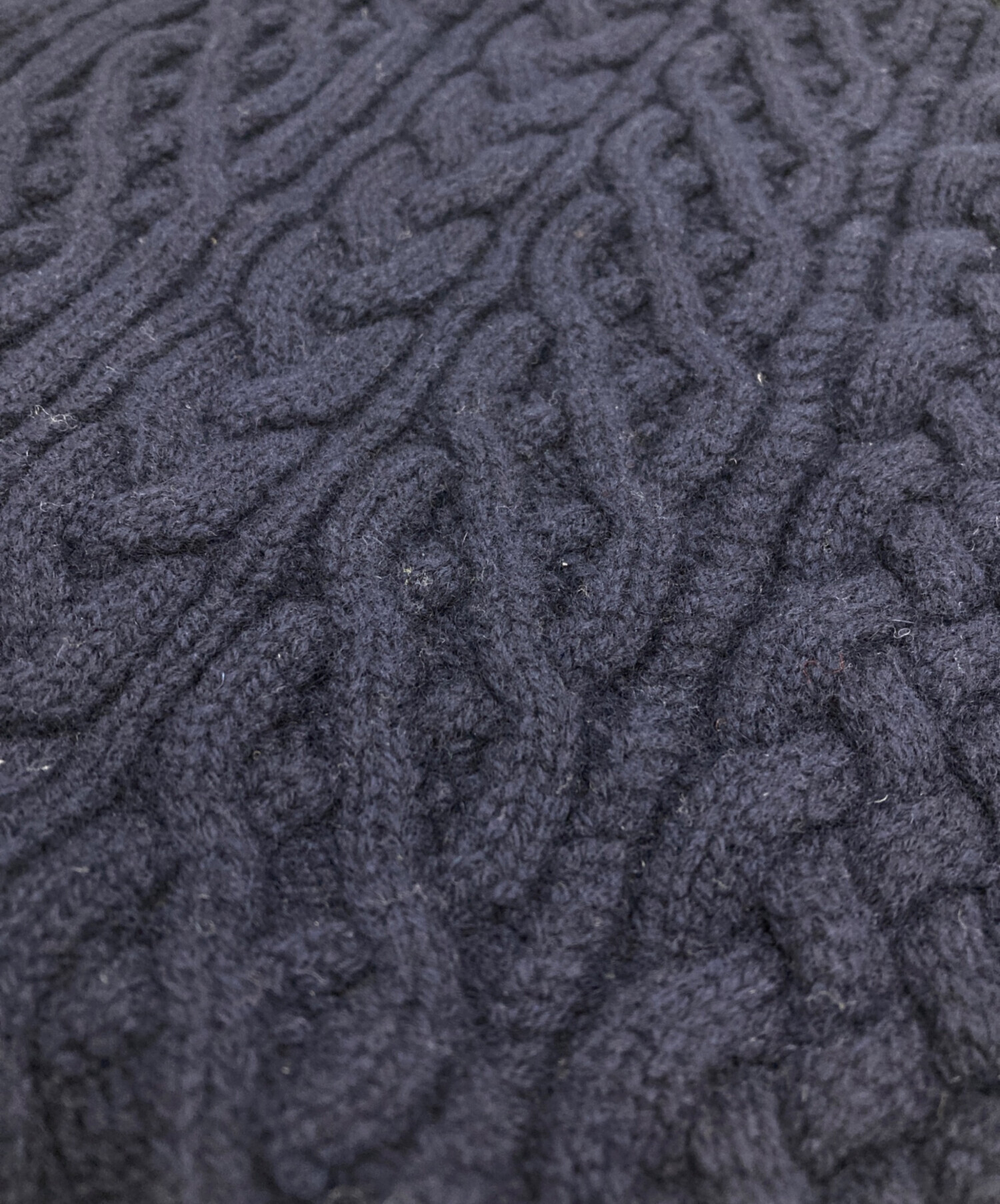 中古・古着通販】sacai (サカイ) Cable Knit Pullover ネイビー サイズ 