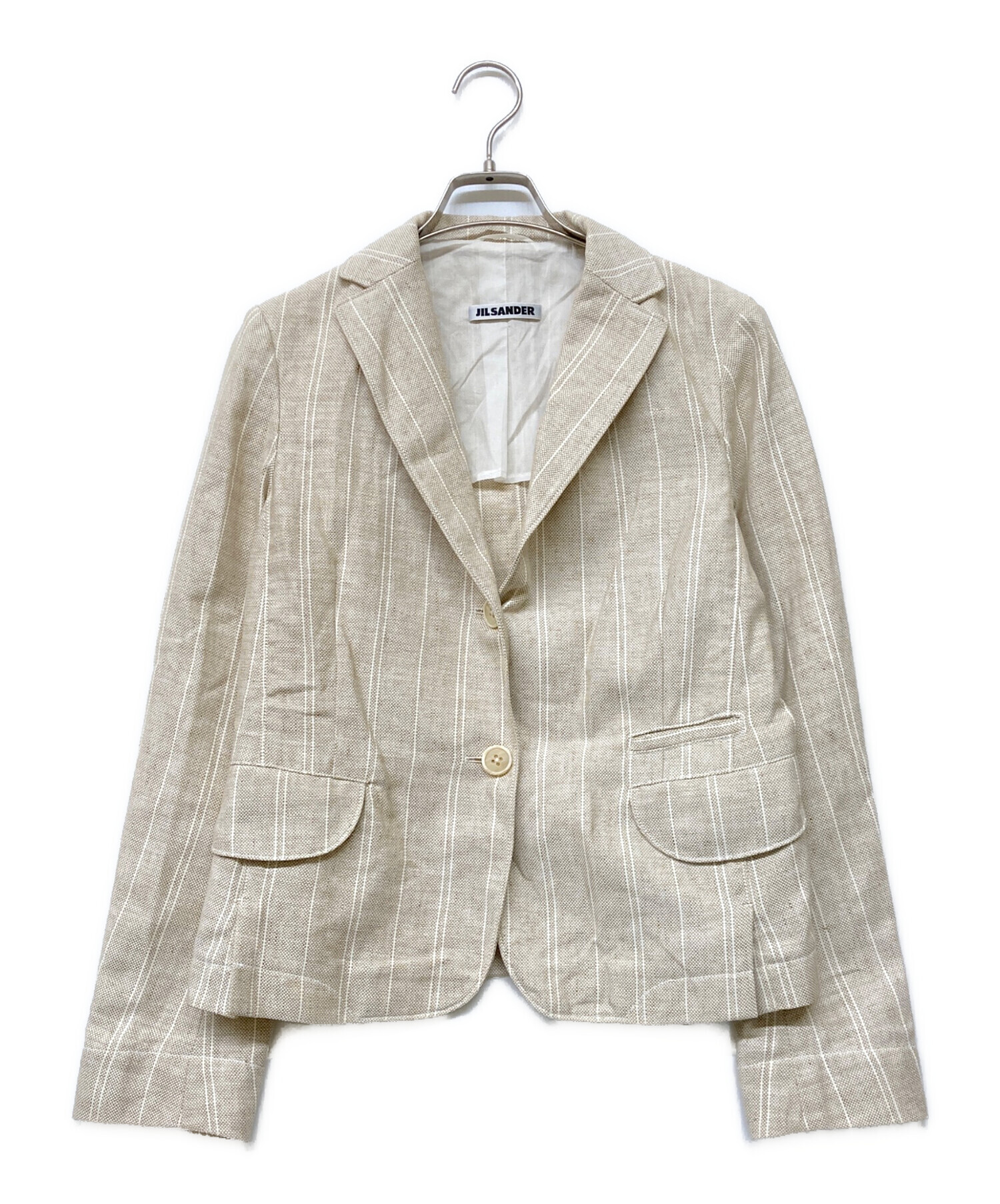 JIL SANDER ジル・サンダー　テーラード　ストライプ　異素材 JIL SANDER ジル・サンダー テーラード ストライプ 異素材