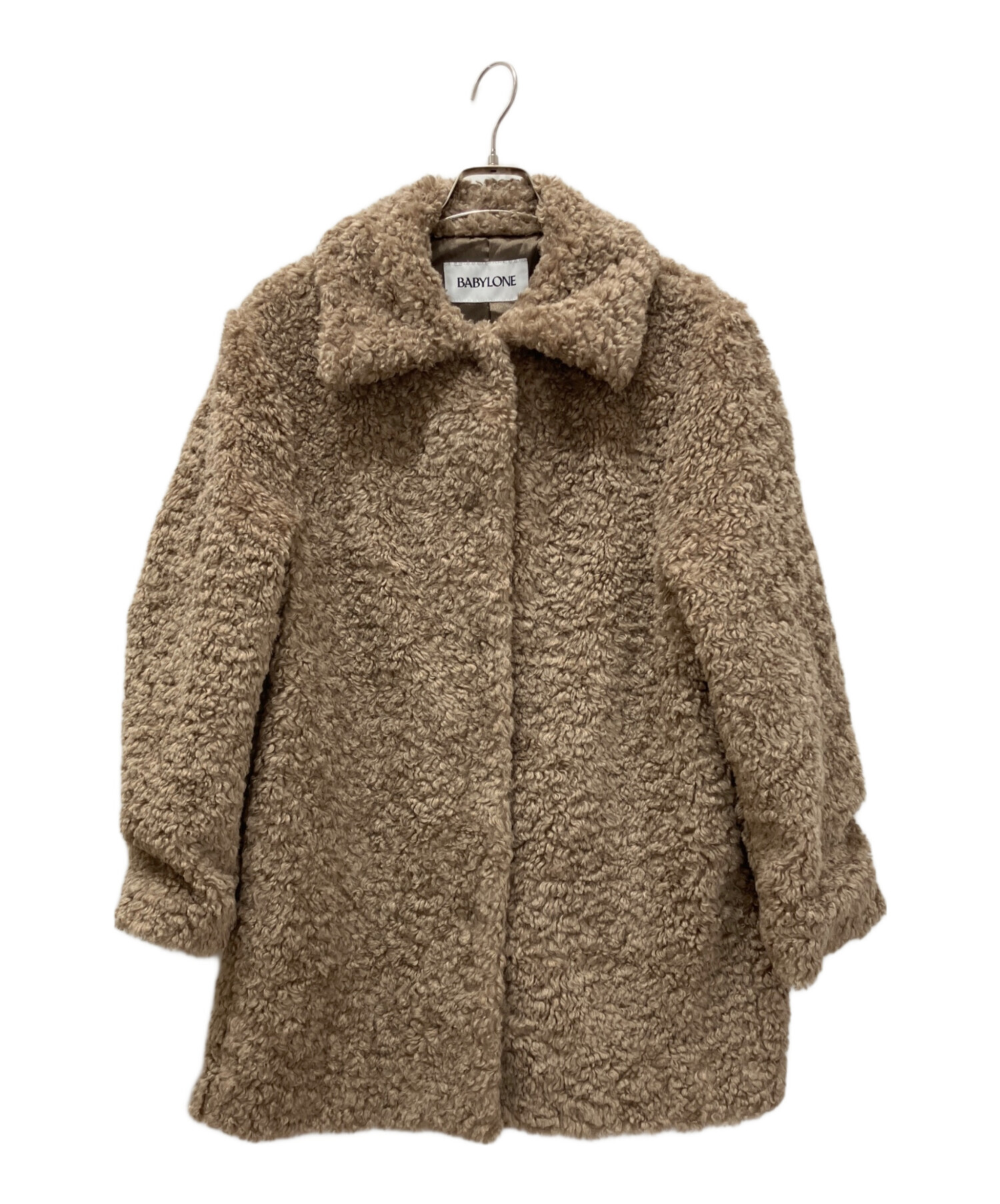 中古・古着通販】BABYLONE (バビロン) プードルミドルコート ブラウン
