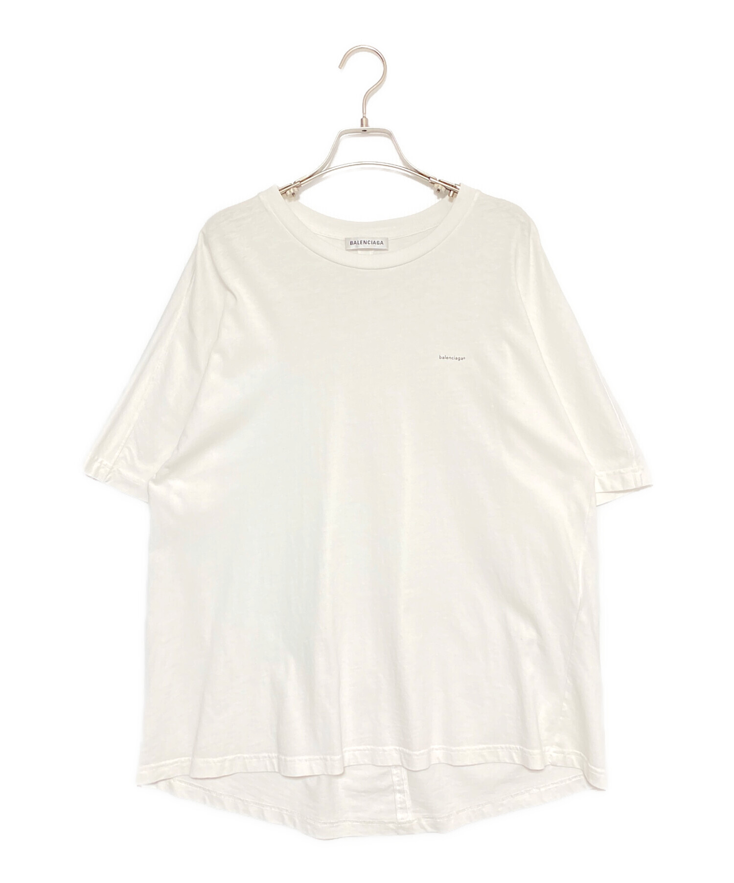 中古・古着通販】BALENCIAGA (バレンシアガ) ミニロゴTシャツ ホワイト 