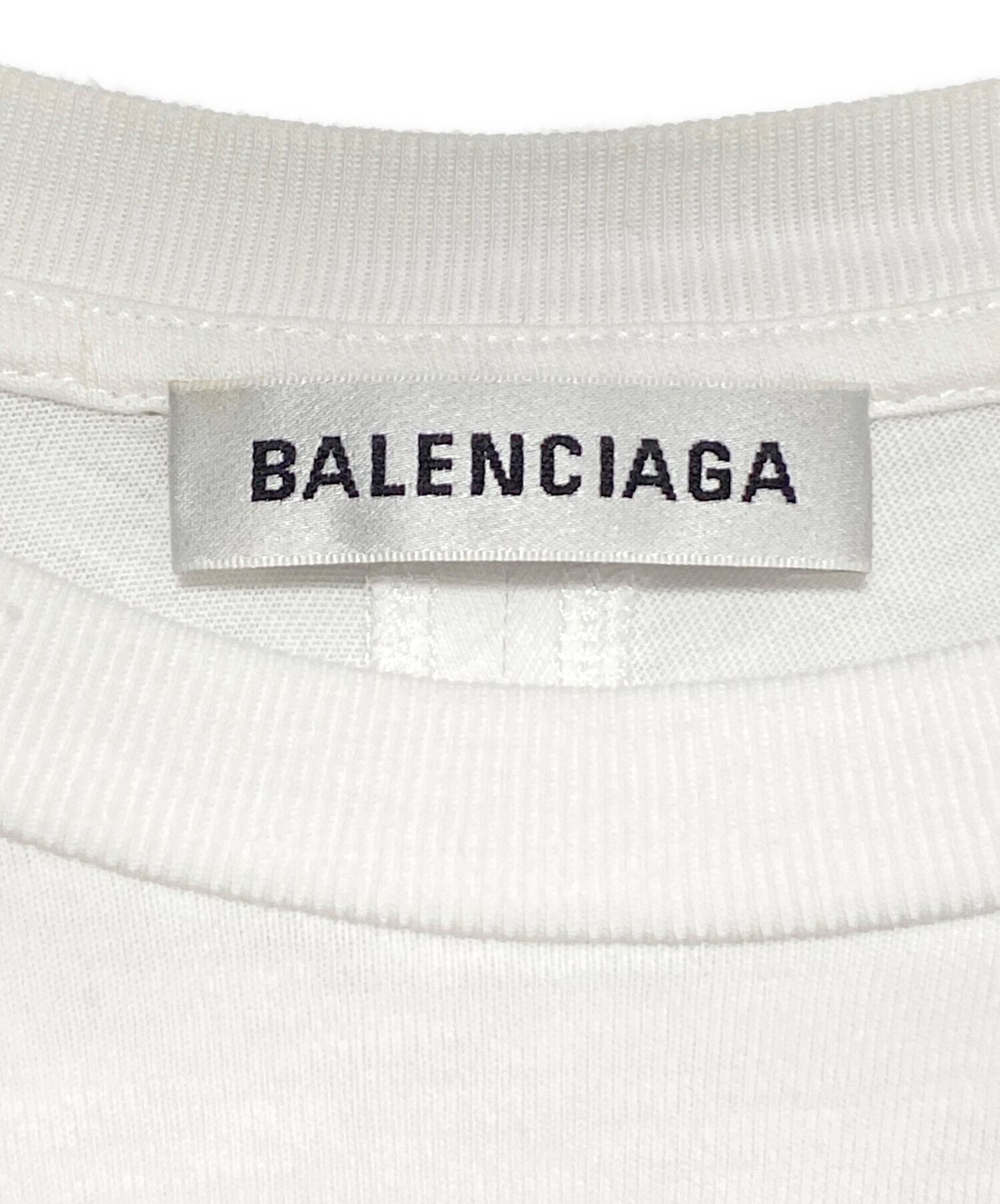 中古・古着通販】BALENCIAGA (バレンシアガ) ミニロゴTシャツ ホワイト 