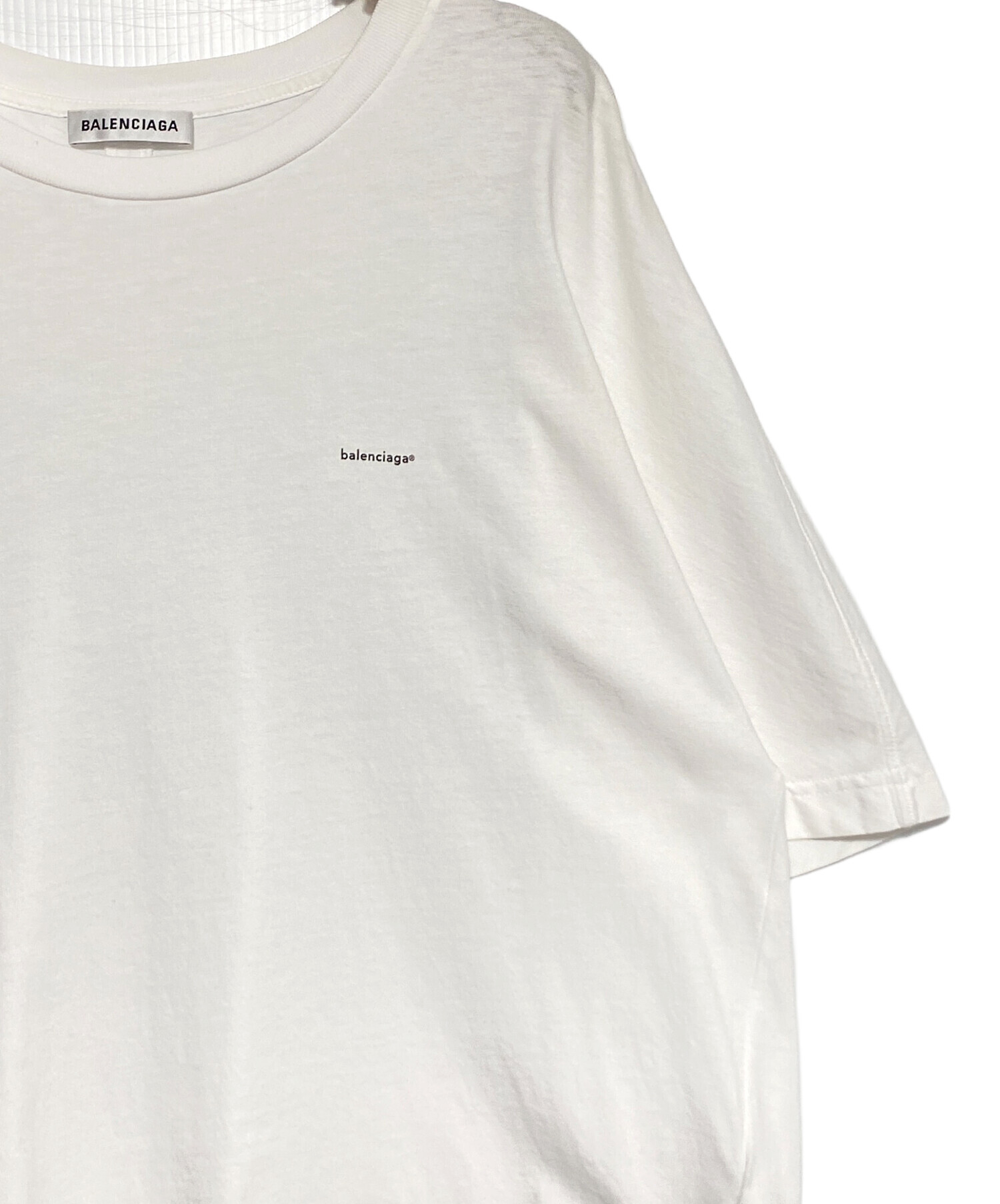 中古・古着通販】BALENCIAGA (バレンシアガ) ミニロゴTシャツ ホワイト 