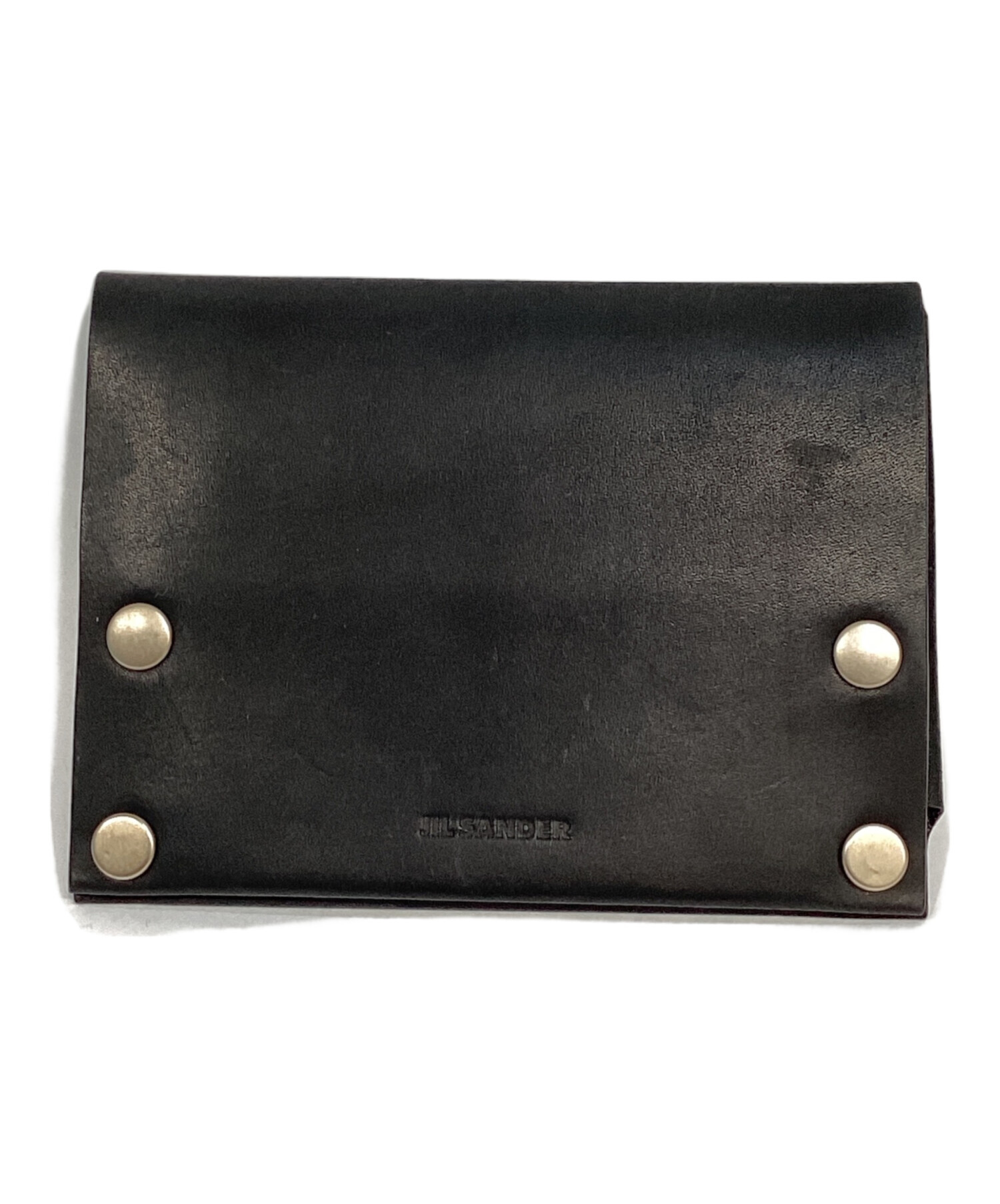 JIL SANDER ジルサンダー 財布・ケース  黒 【古着】【中古】【送料無料】 中古・古着通販】JIL SANDER (ジルサンダー) FOLDED MINI PURSE