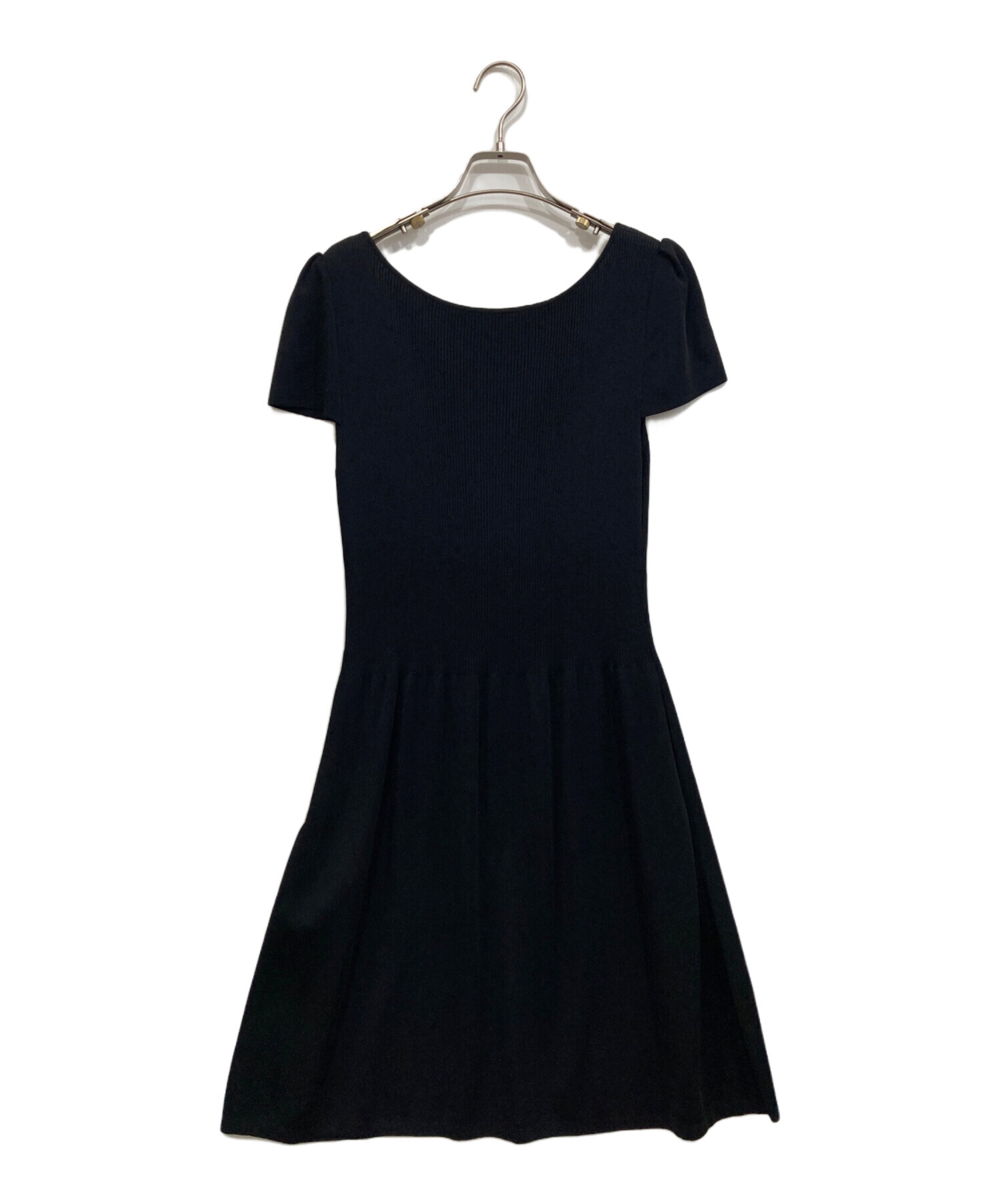 ☆フォクシーニューヨークワンピースダークネイビー系38☆ ❤️foxey❤️ニューヨークワンピース 38サイズ ネイビー 美品