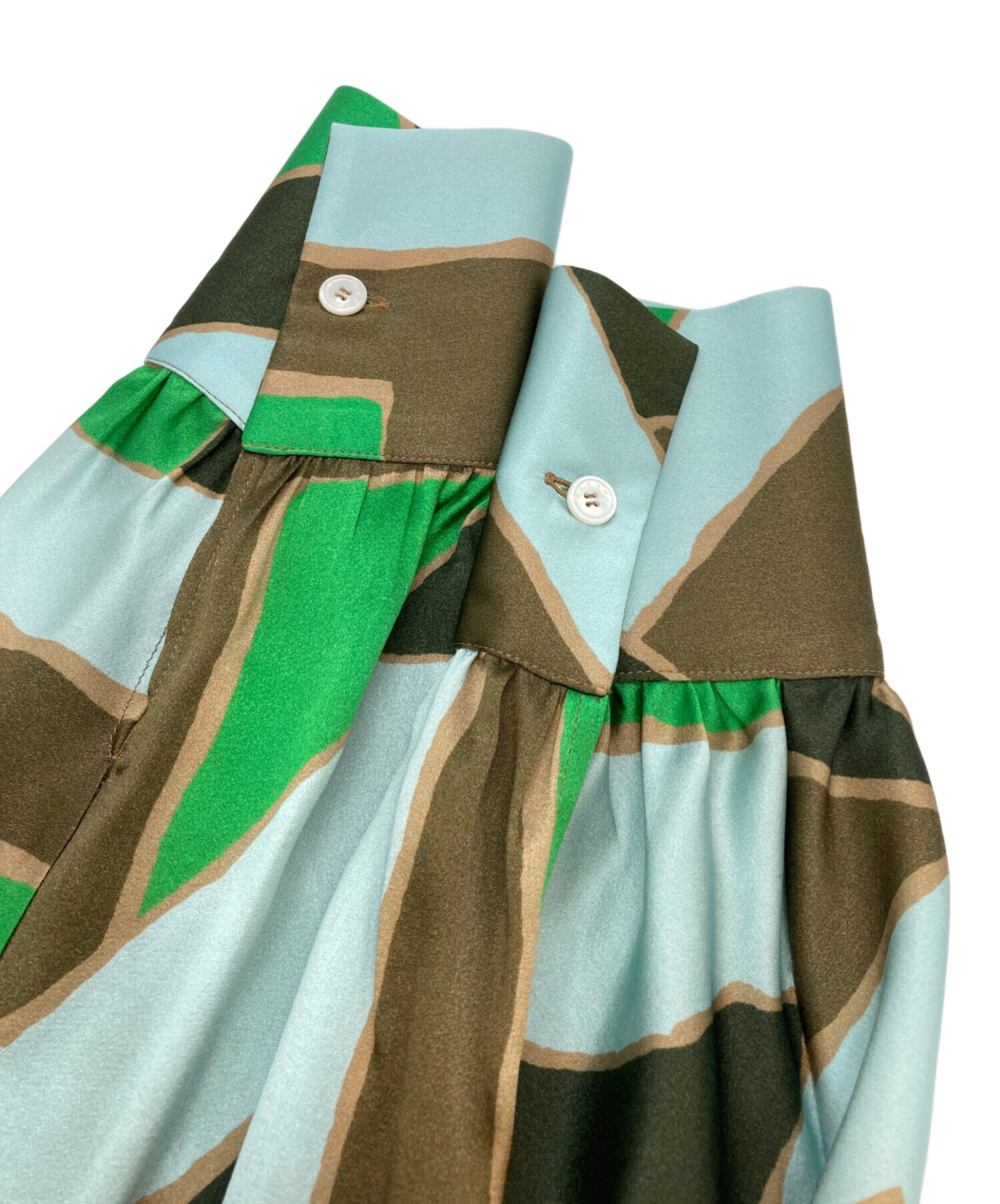 中古・古着通販】Kiton (キートン) 総柄シャツ マルチカラー サイズ:38 中古・古着通販】Kiton (キートン) 総柄シャツ マルチカラー サイズ:38