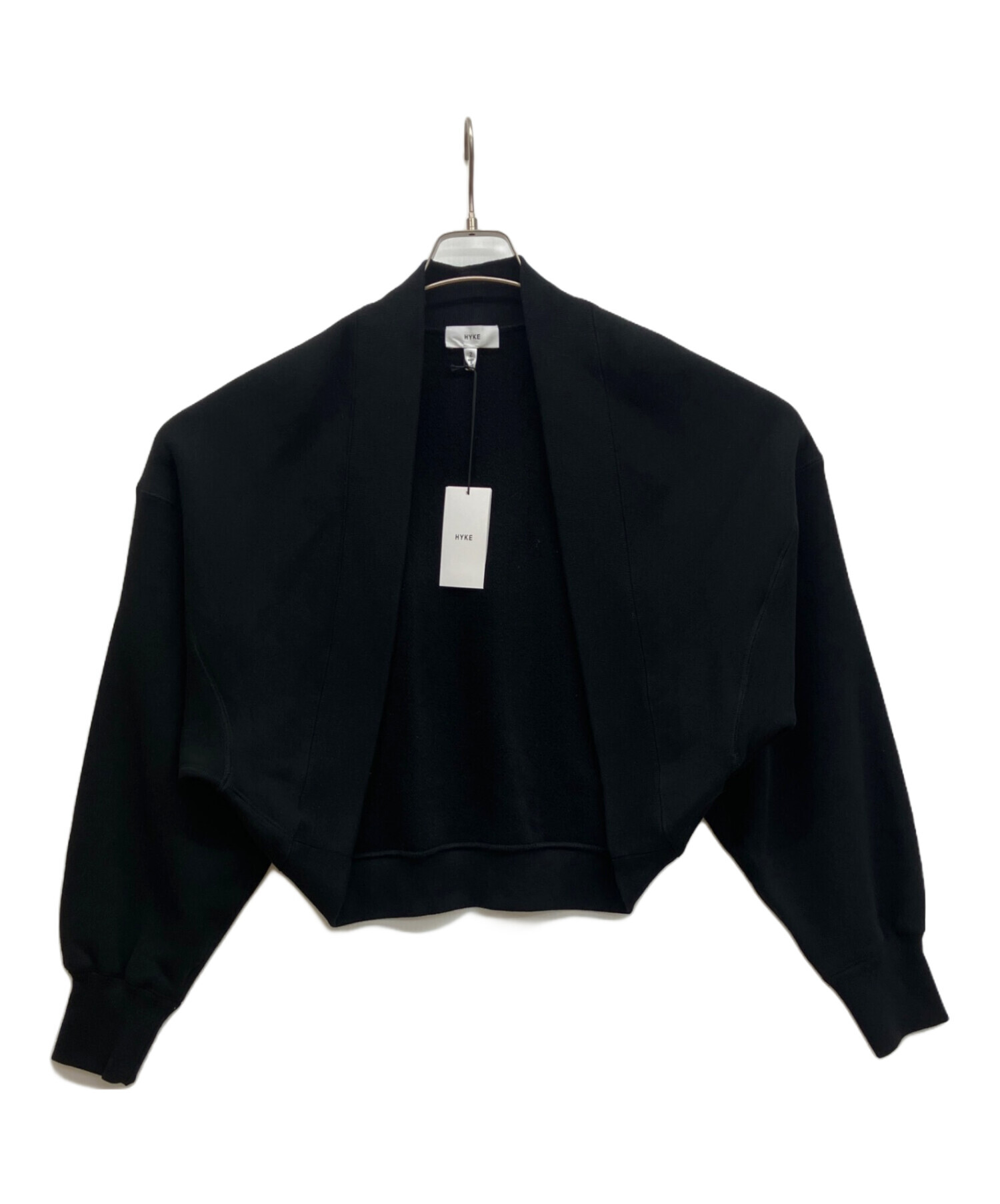 中古・古着通販】HYKE (ハイク) Sweat Bolero Cardigan ブラック