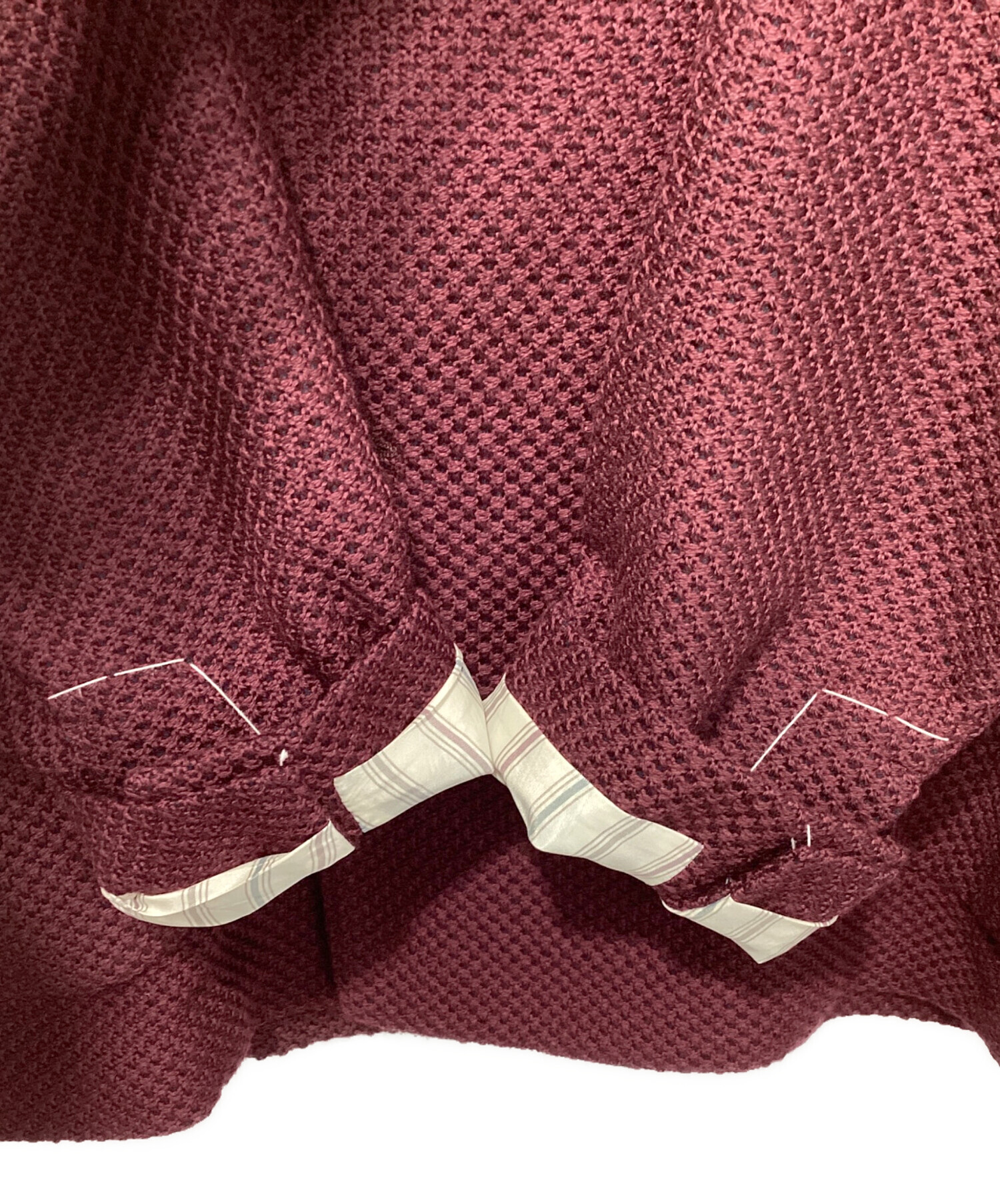 中古・古着通販】LARDINI (ラルディーニ) ニットジャケット ワイン