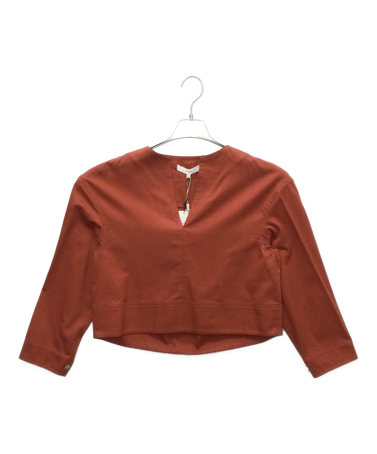 中古・古着通販】tibi (ティビ) 長袖シャツ レッド サイズ:S｜ブランド 