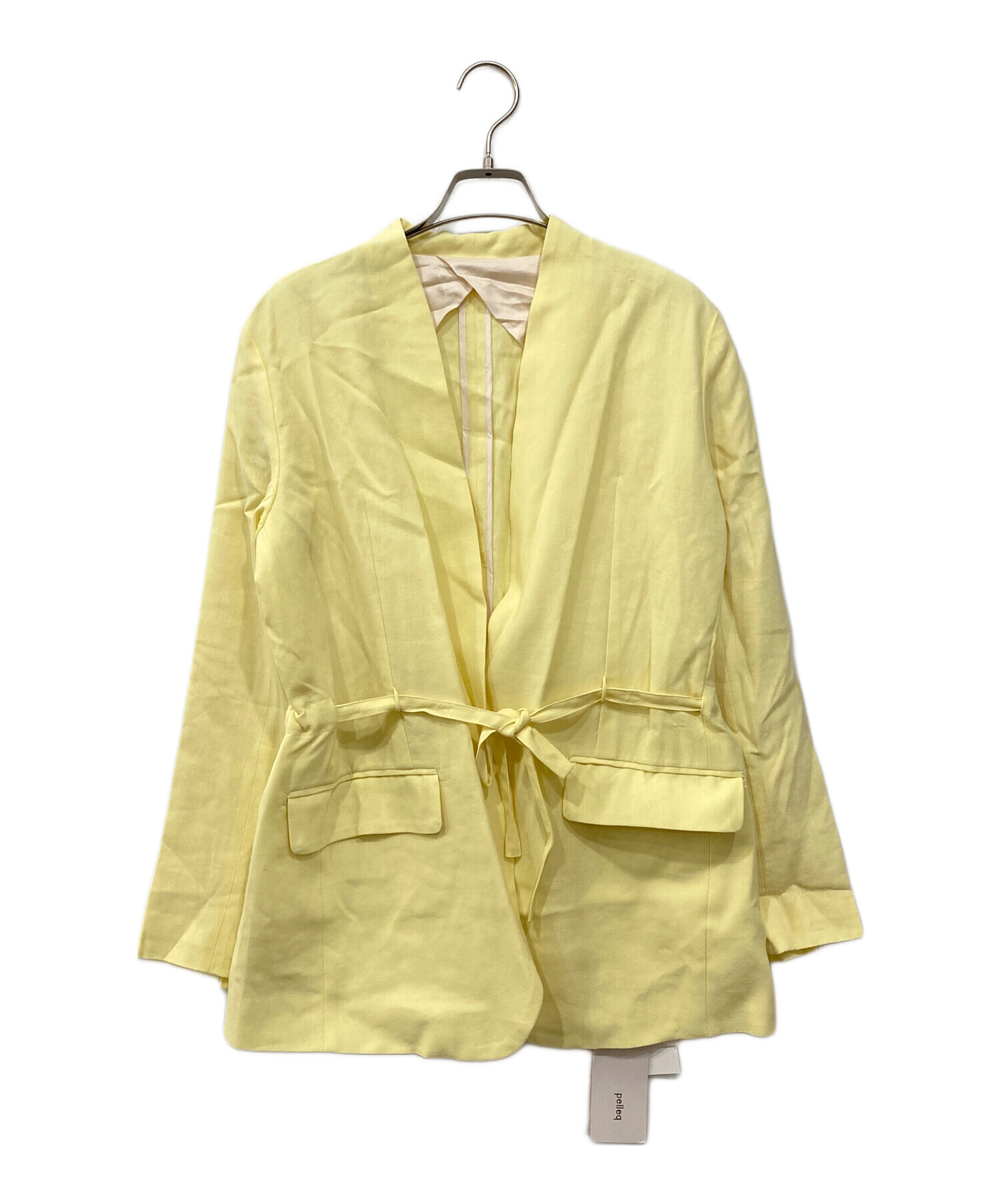中古・古着通販】PELLEQ (ペレック) リネン混ジャケット イエロー