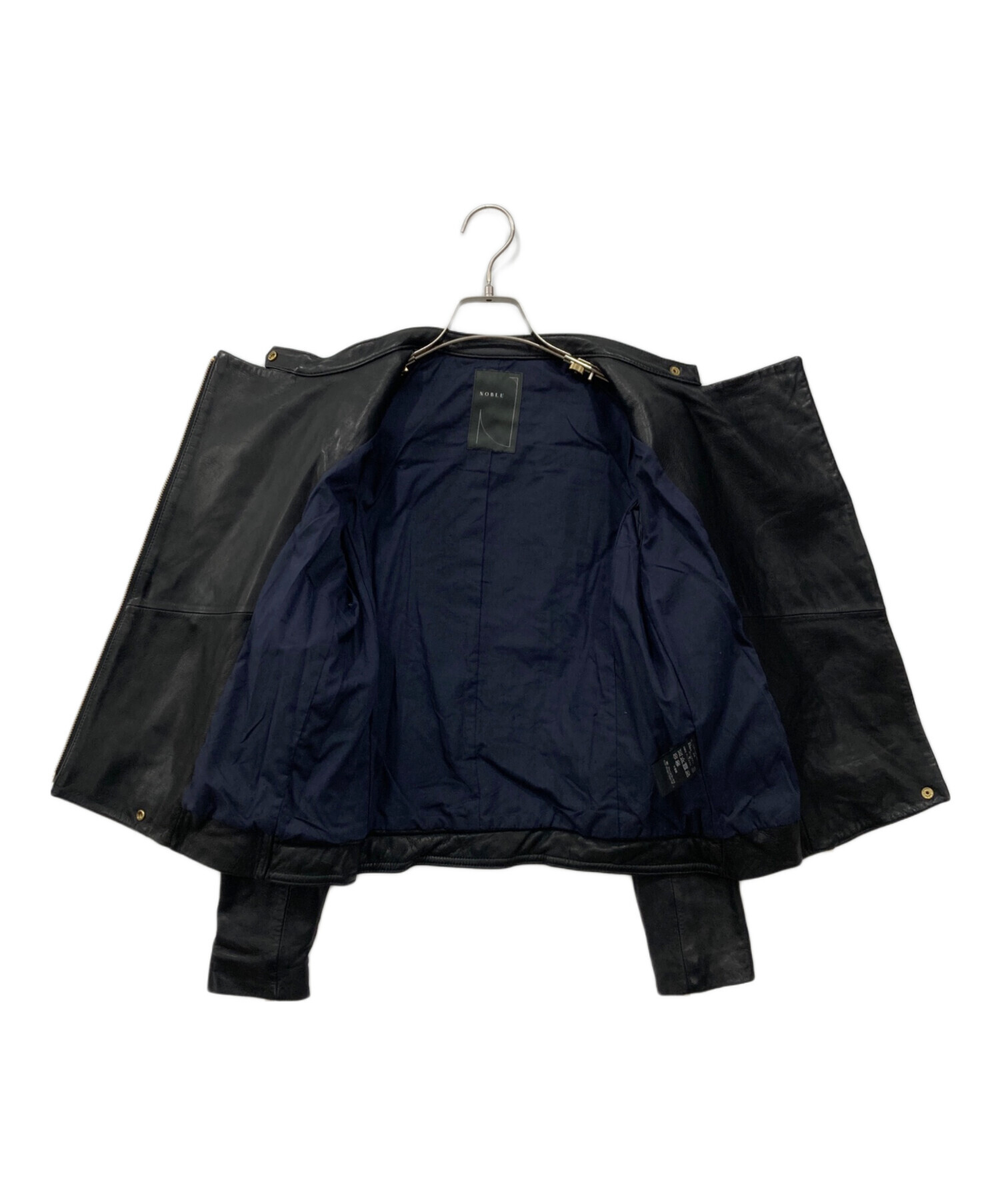 中古・古着通販】Noble (ノーブル) ソフトラムレザーライダース