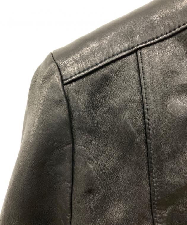 中古・古着通販】Noble (ノーブル) ソフトラムレザーライダース