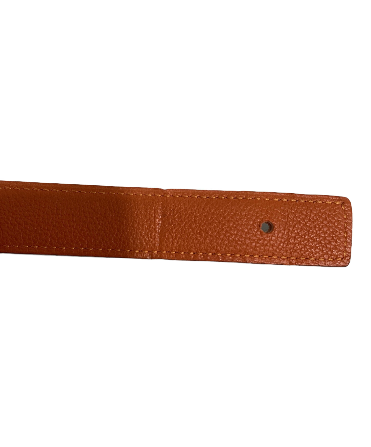 中古・古着通販】HERMES (エルメス) レザーベルト オレンジ｜ブランド