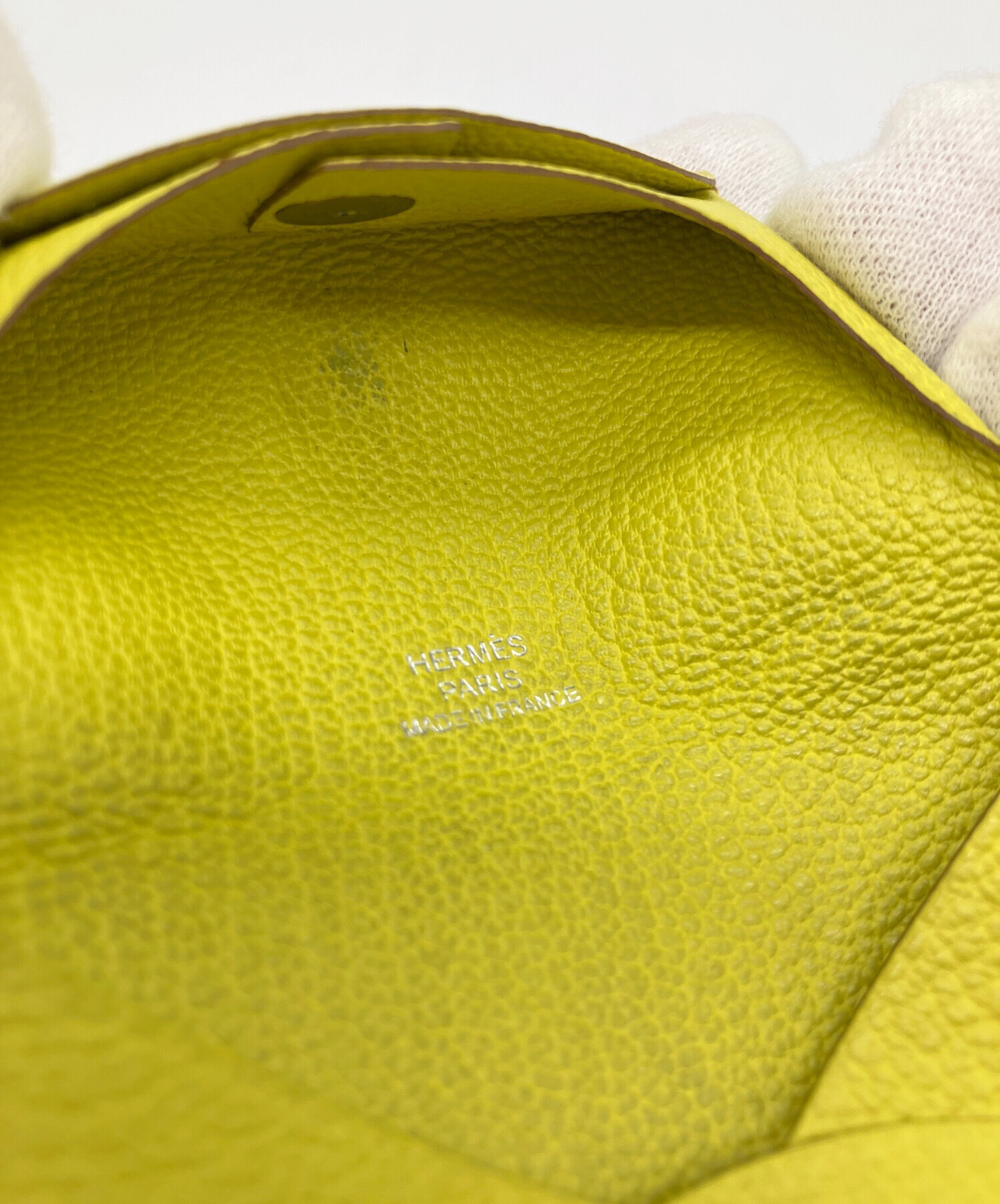 中古・古着通販】HERMES (エルメス) コインケース バスティア イエロー