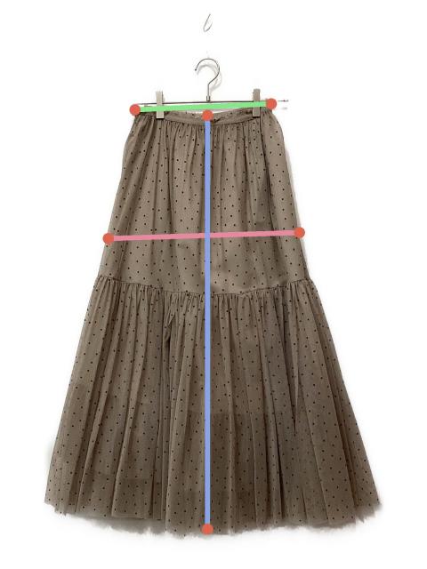 中古・古着通販】Yue (ユエ) チュールスカート ベージュ サイズ:M
