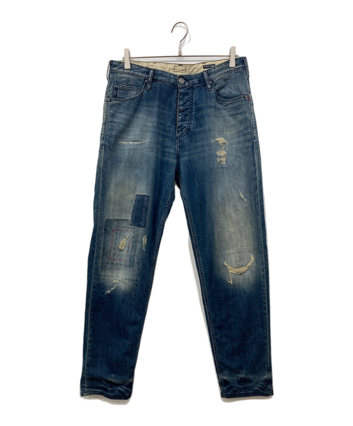 中古・古着通販】ARMANI JEANS (アルマーニジーンズ) リペアデニム