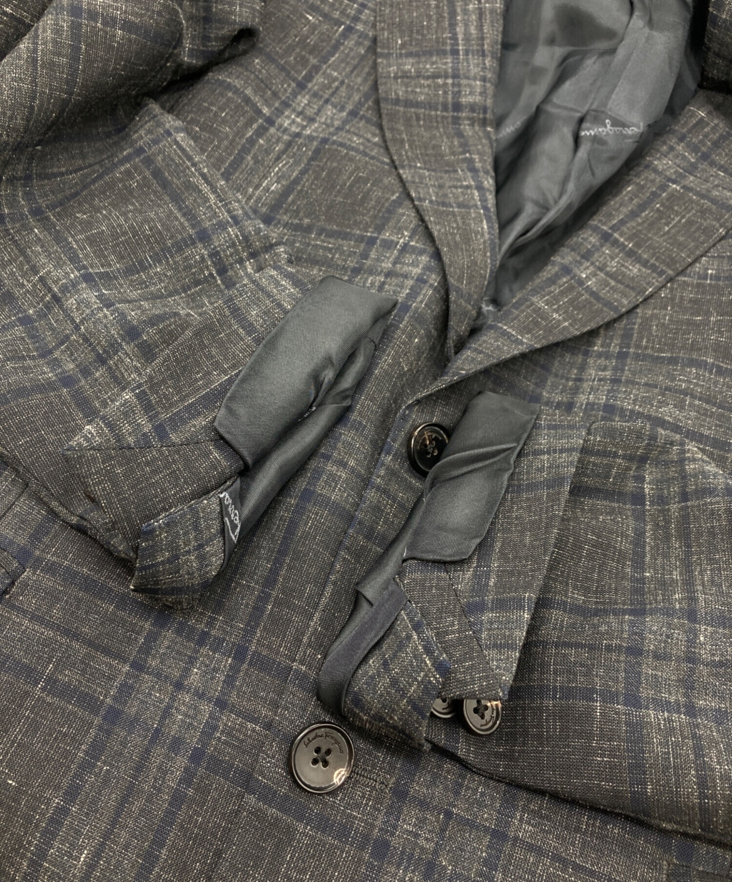 サルヴァトーレフェラガモ[2XLサイズ 通年]スーツ セットアップ ブラック ☆日本未入荷☆】Salvatore Ferragamo ☆ スーツ (FERRAGAMO/スーツ