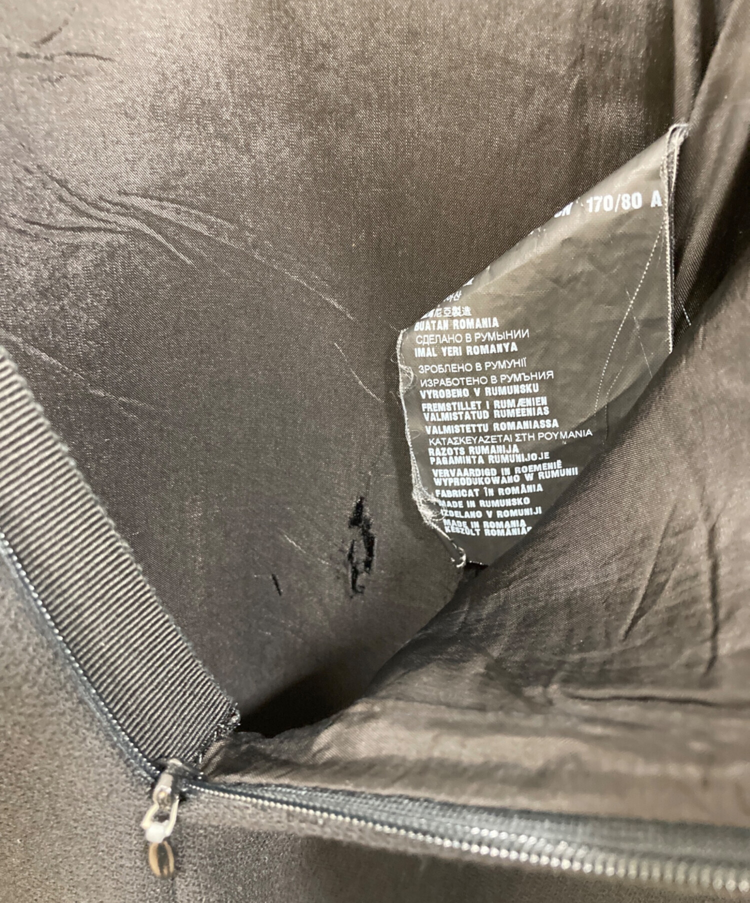 PRADA ノースリーブ Vネックウールワンピースオーバーサイズ 中古・古着通販】PRADA (プラダ) ノースリーブウールワンピース