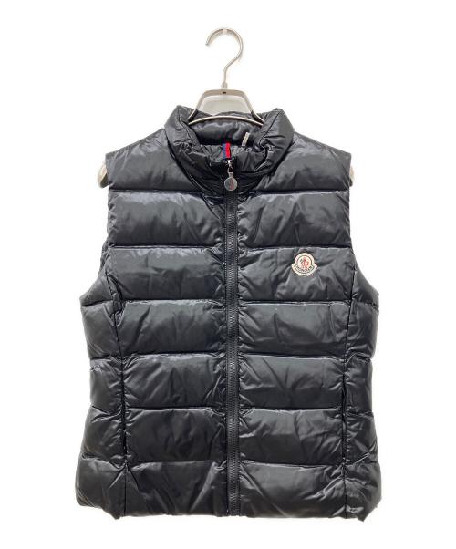 百貨店購入　MONCLER GHANY ベスト　00 百貨店購入 MONCLER GHANY ベスト 00 ブラック Ghany ベスト : ジレ